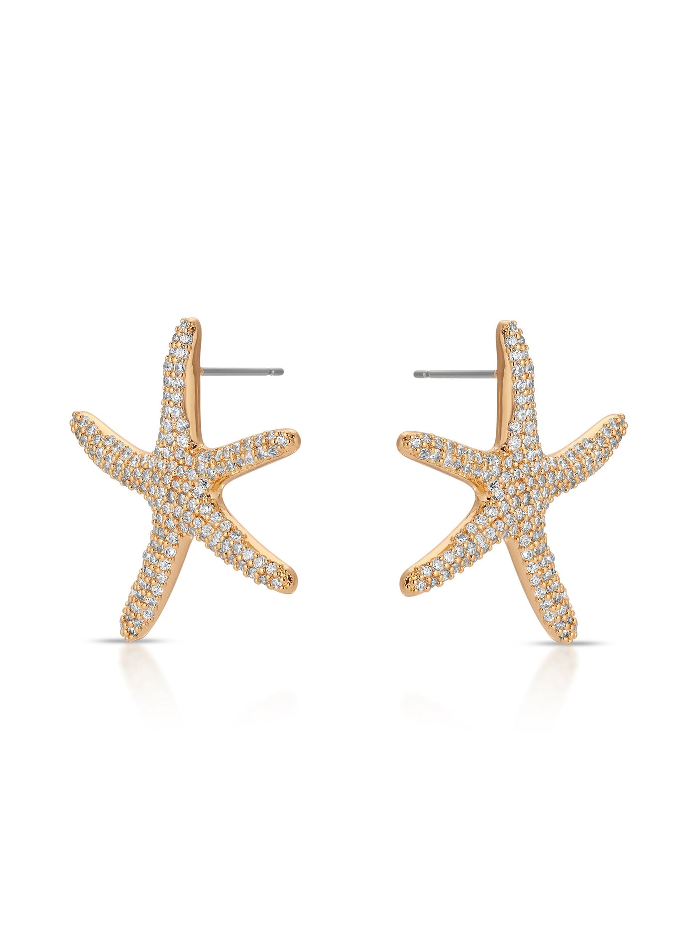 Pavè Starfish Earrings