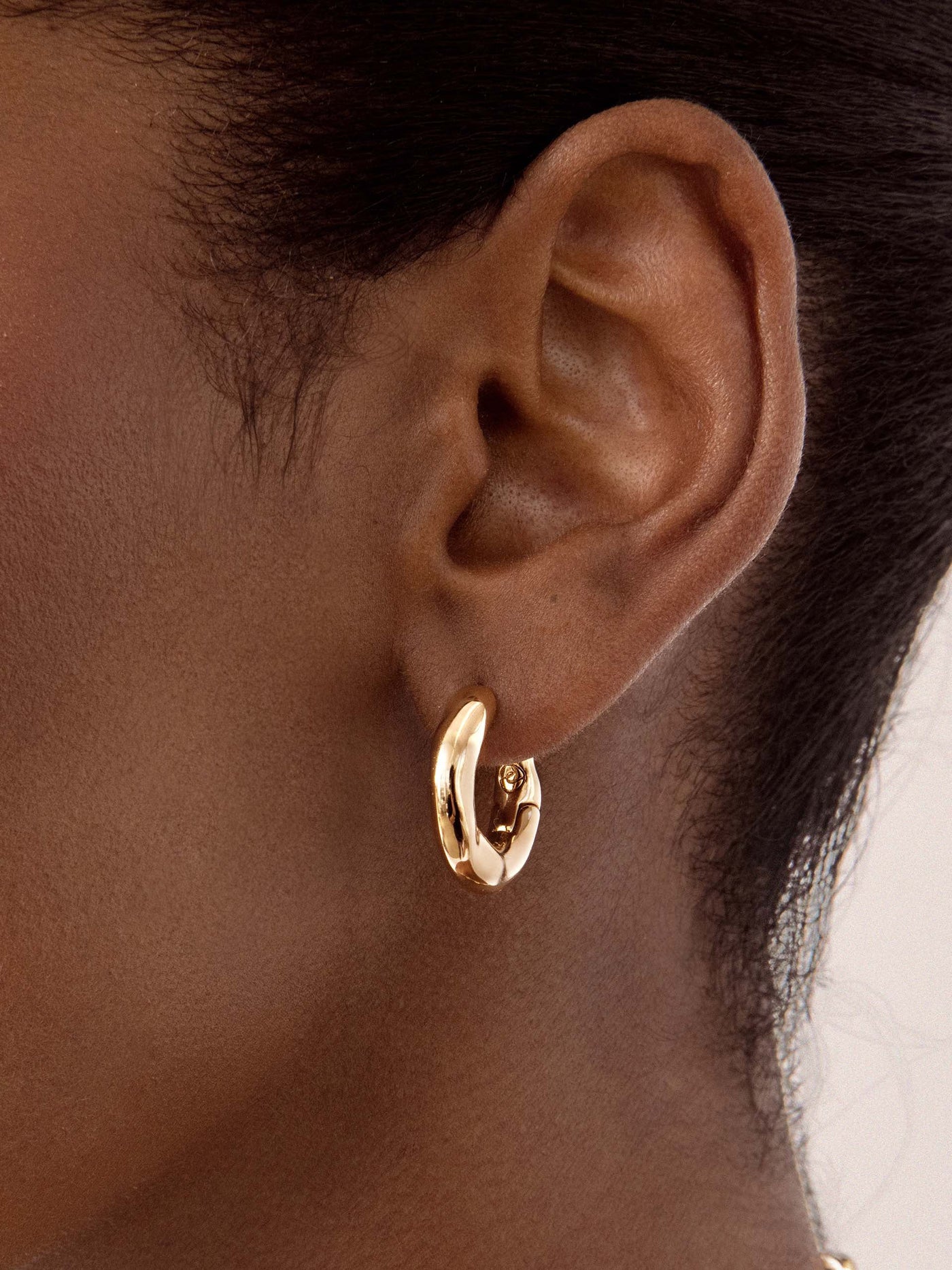 Mini Molten Hoop Earrings