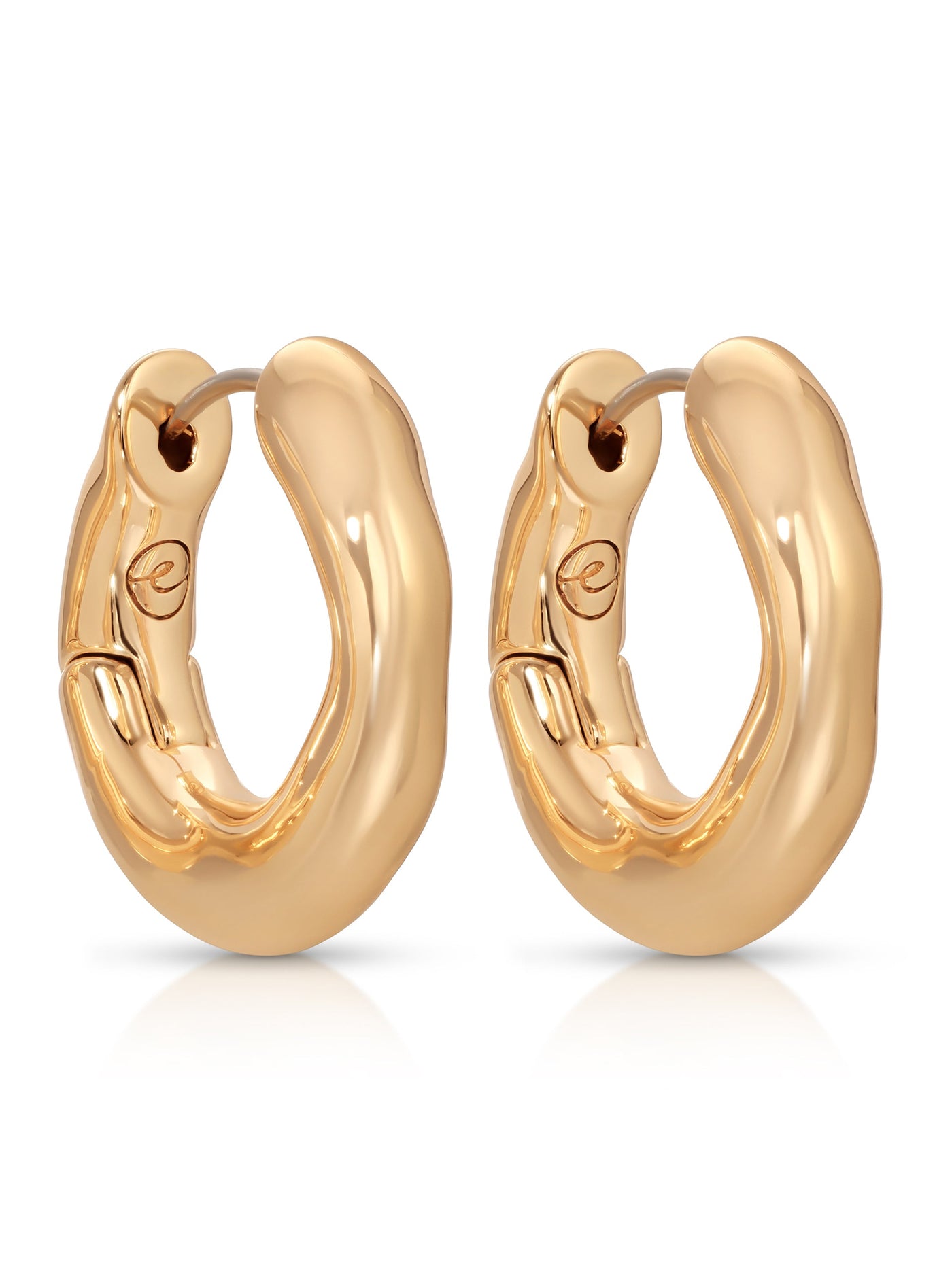 Mini Molten Hoop Earrings