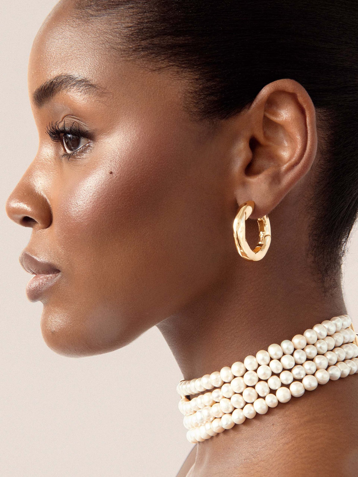 Molten Hoop Earrings