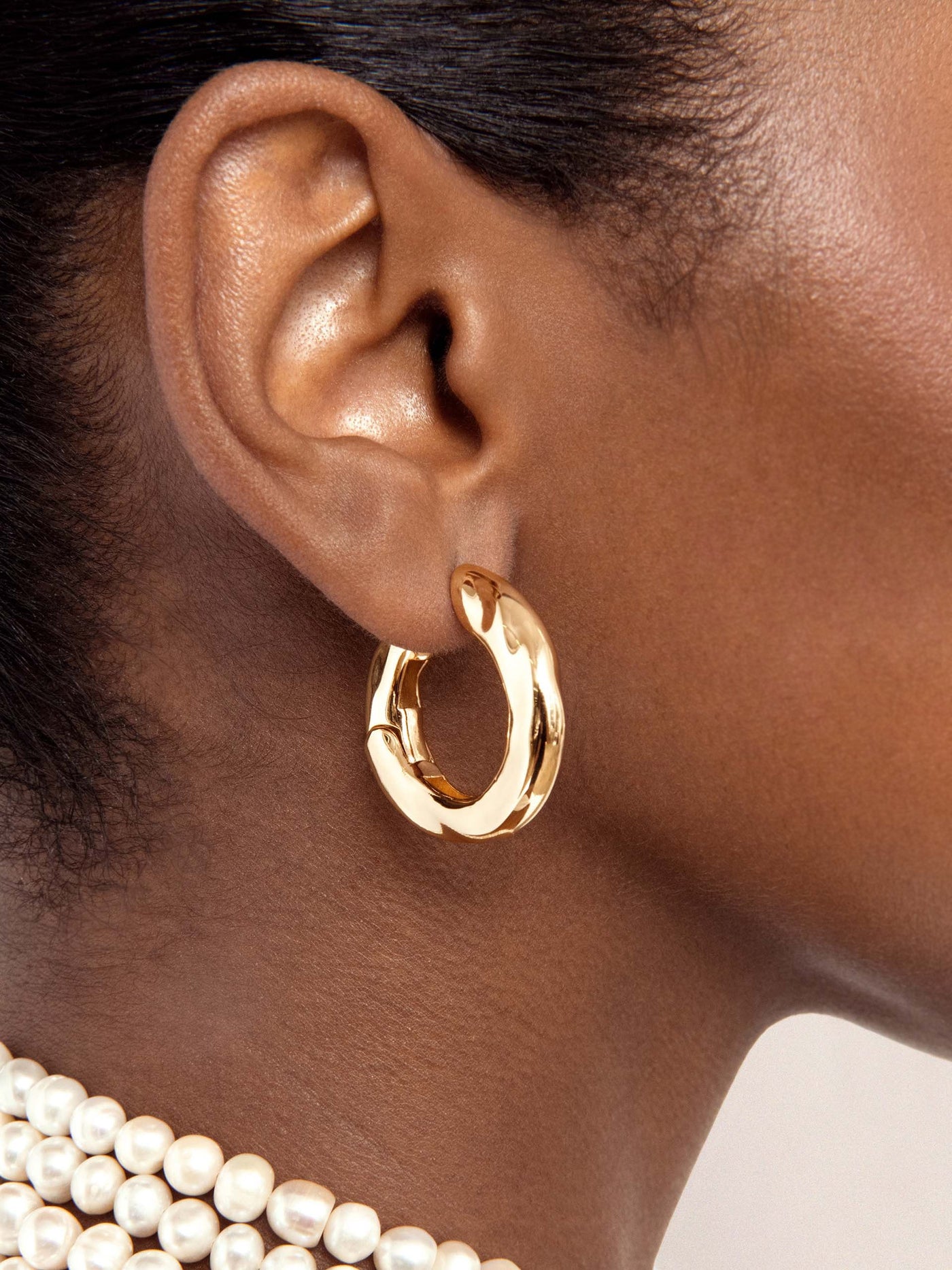 Molten Hoop Earrings