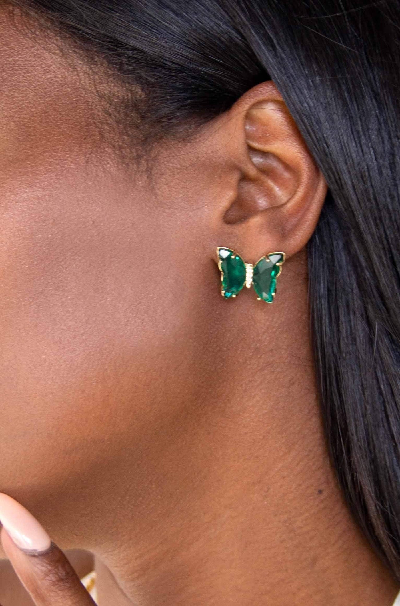 Flutter Away Crystal Earrings