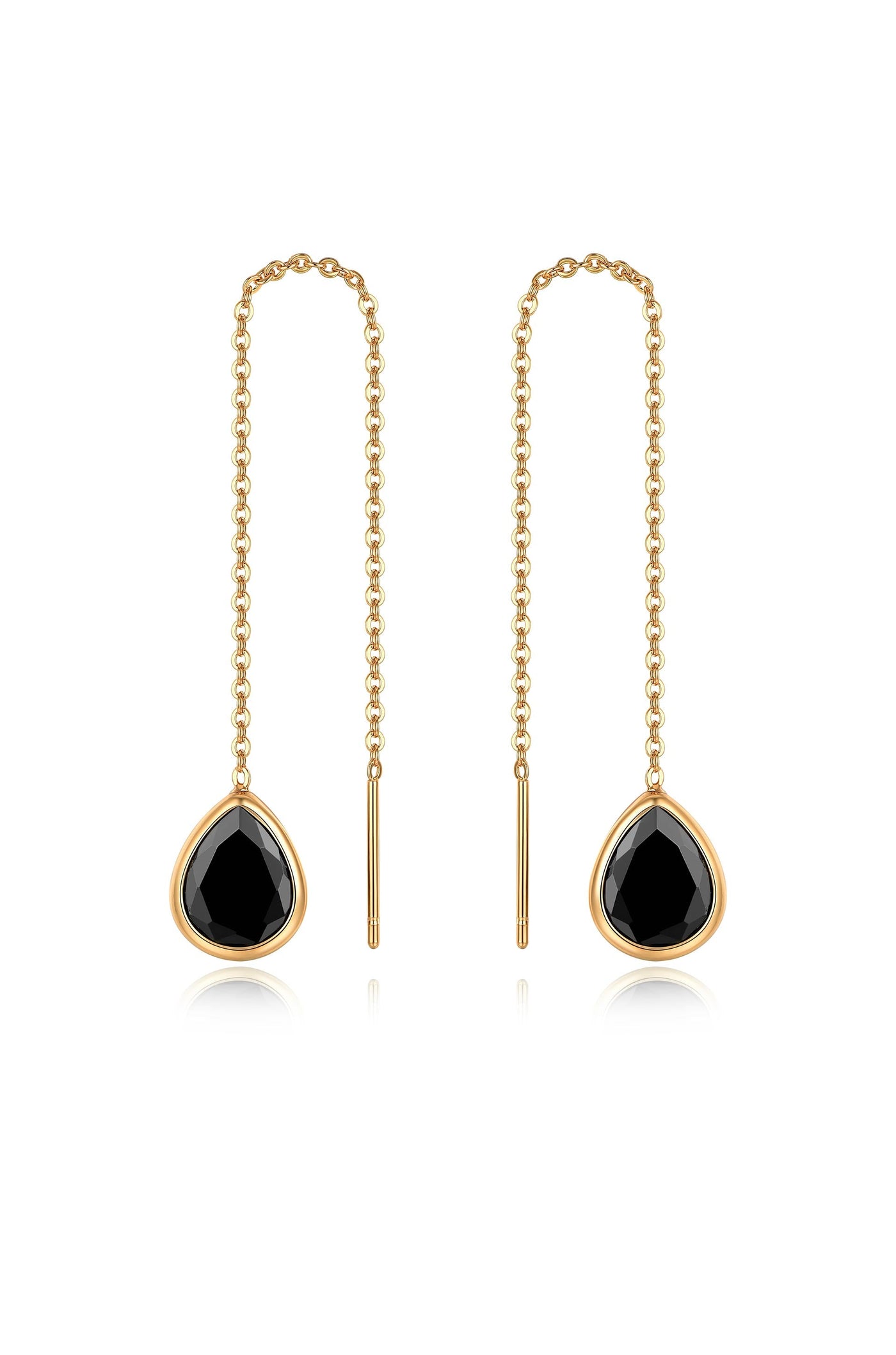 Barely There Chain and Crystal Dangle Earrings