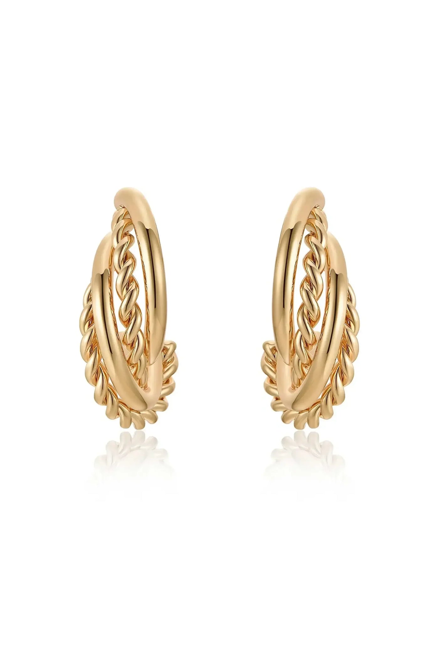 Twists and Turns Hoop Earrings