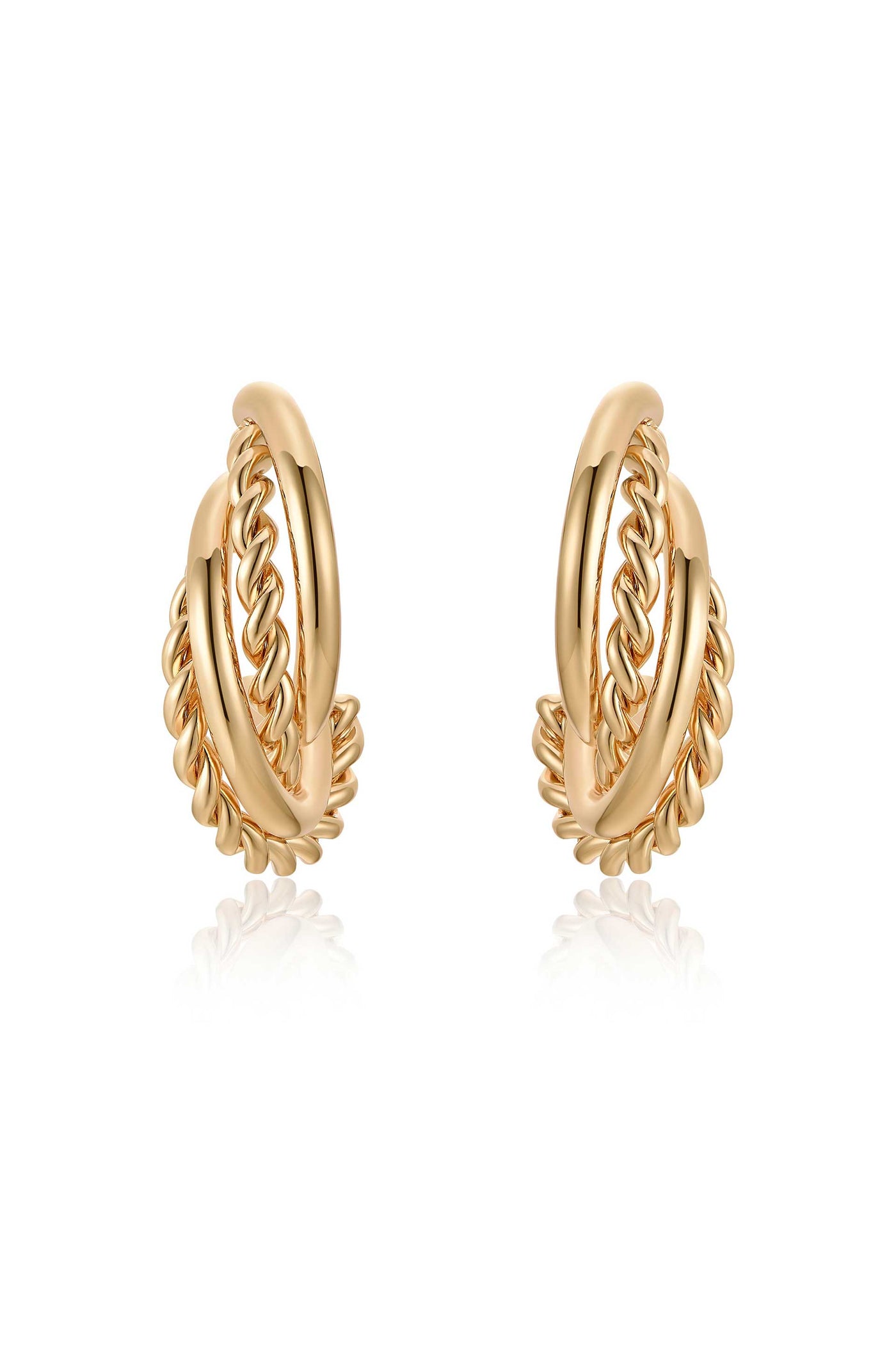 Twists and Turns Hoop Earrings