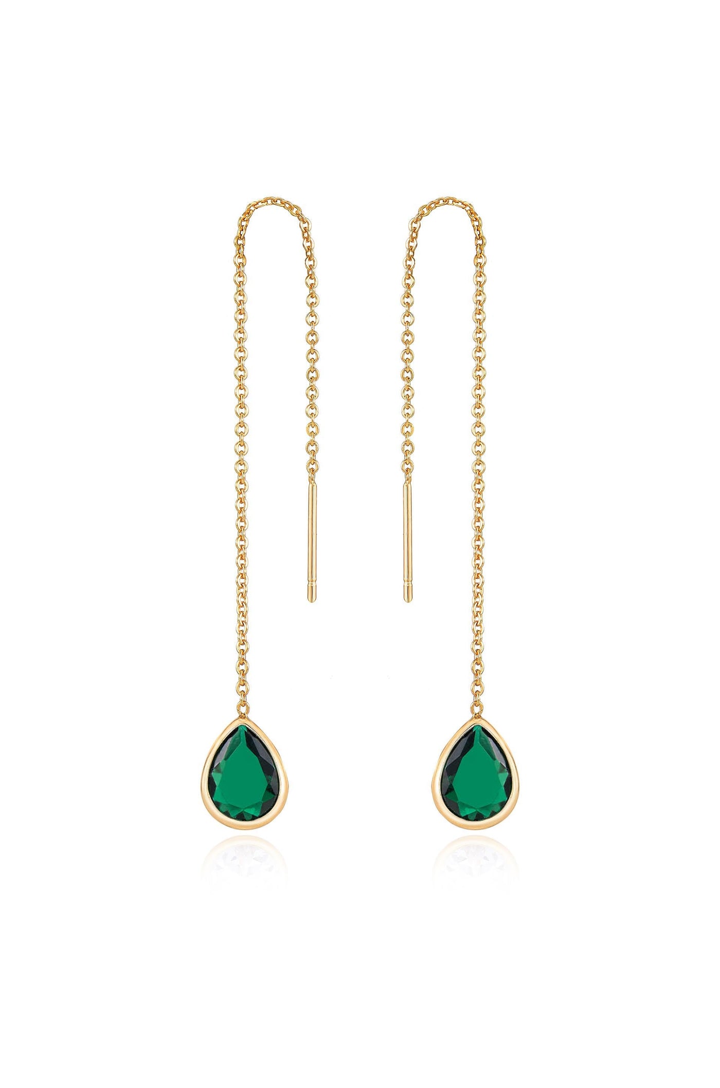 Barely There Chain and Crystal Dangle Earrings