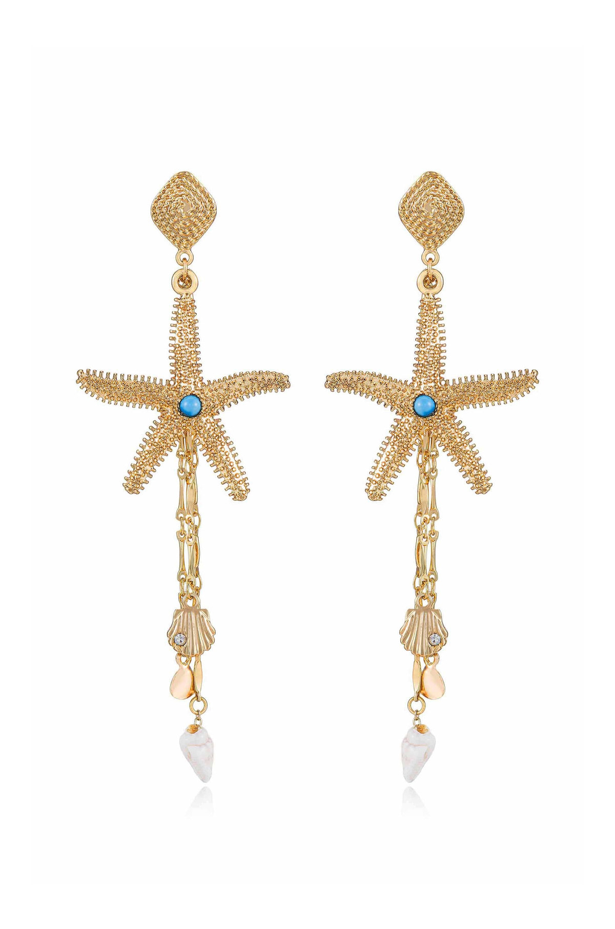 Starfish Seeker Statement Drop Earrings