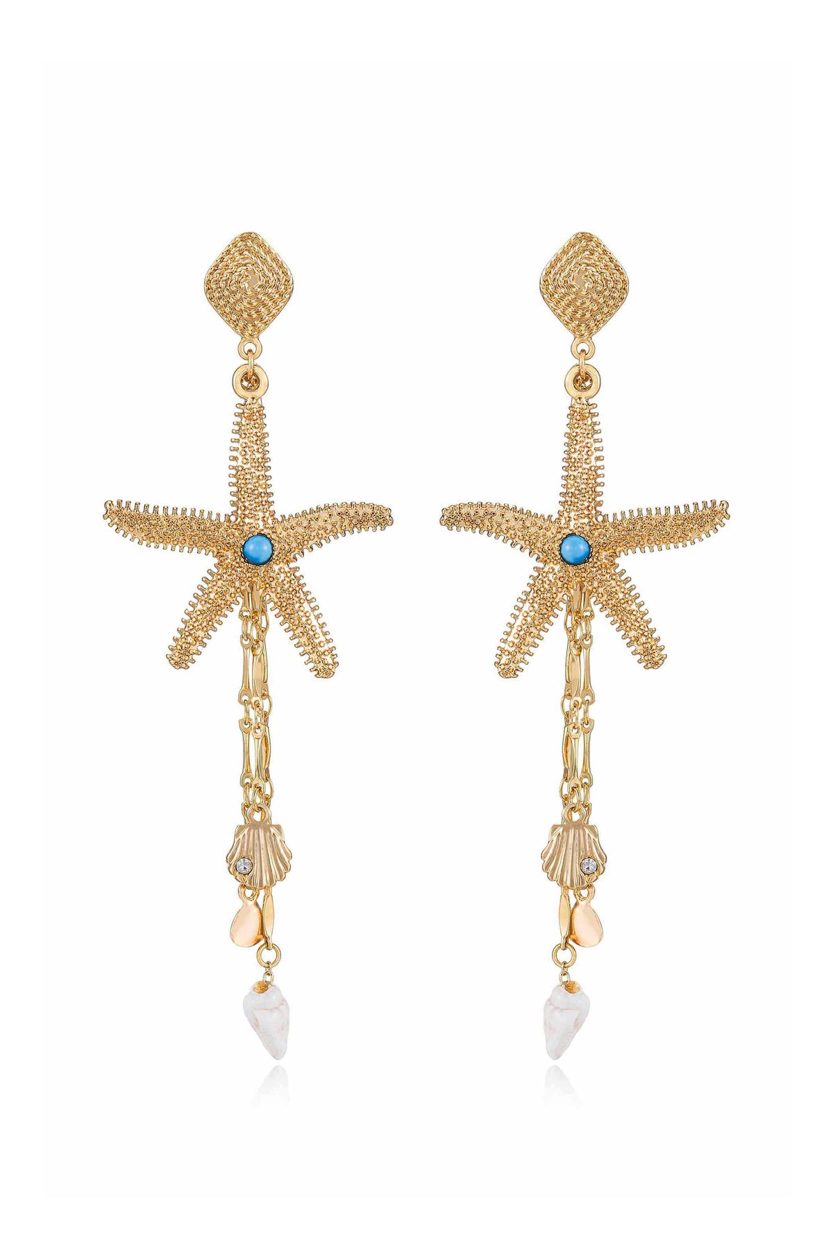 Starfish Seeker Statement Drop Earrings