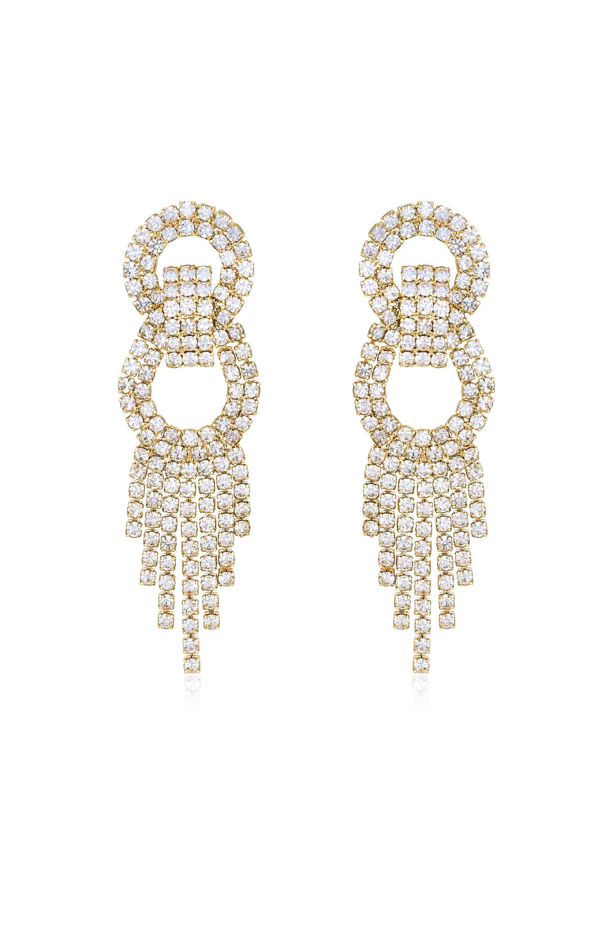 Crystal Gatsby Statement Earrings