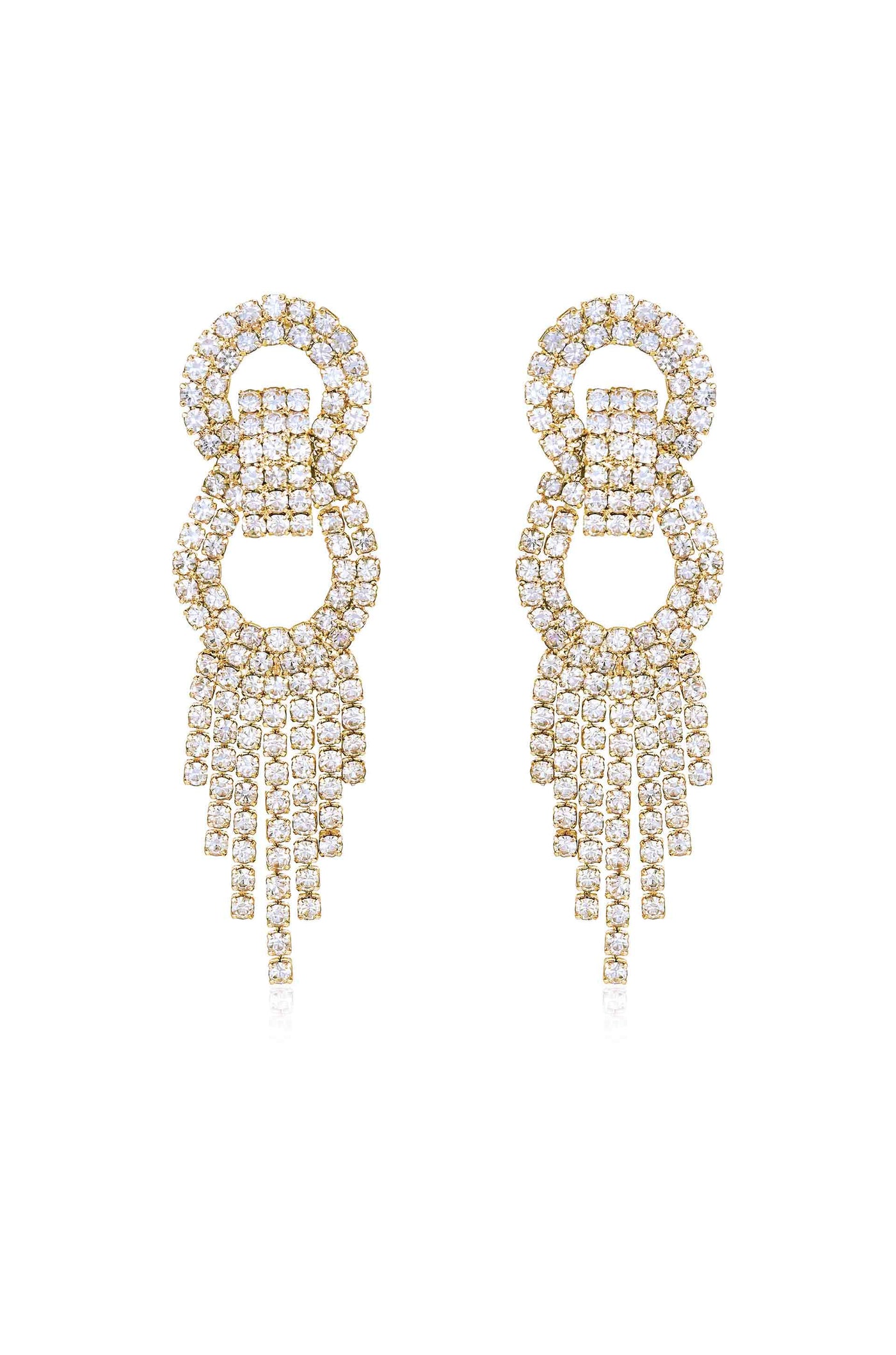 Crystal Gatsby Statement Earrings