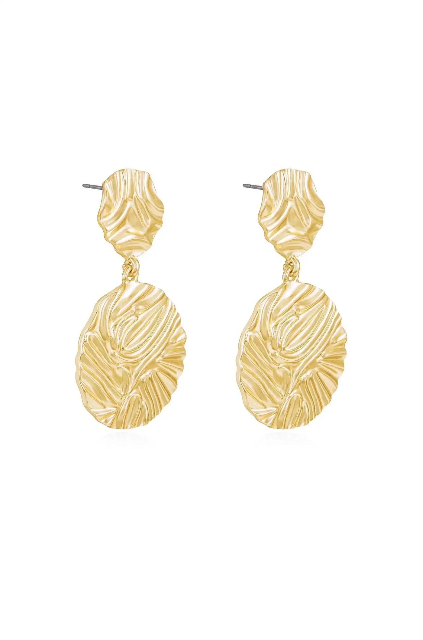 Textured Etching Earrings
