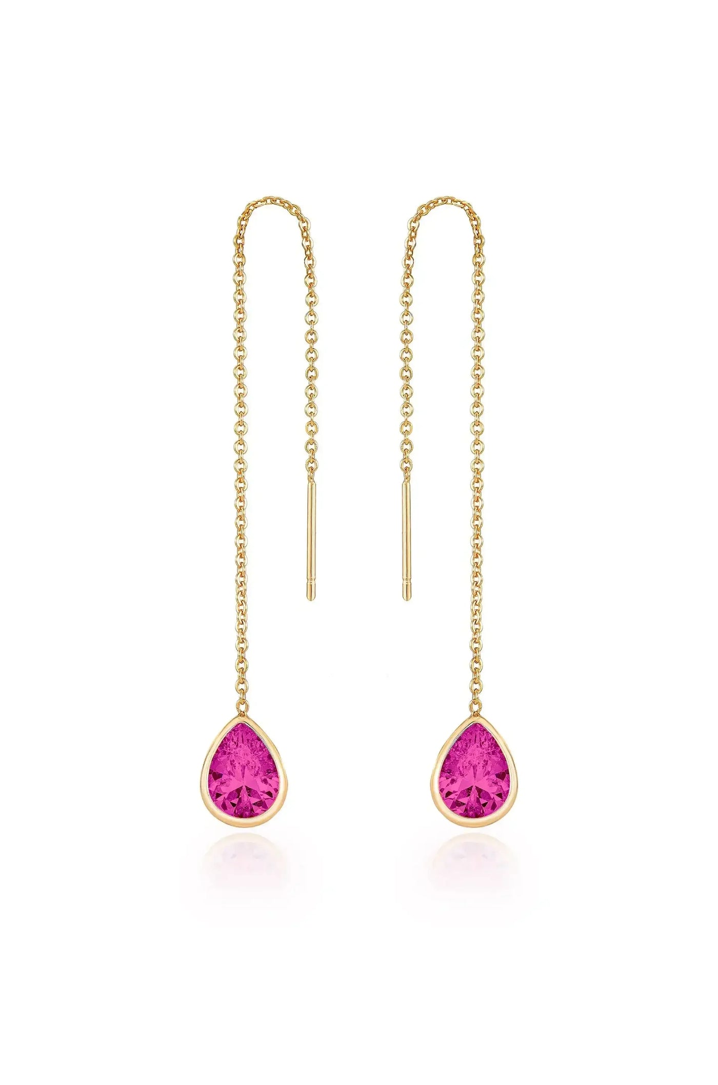 Barely There Chain and Crystal Dangle Earrings