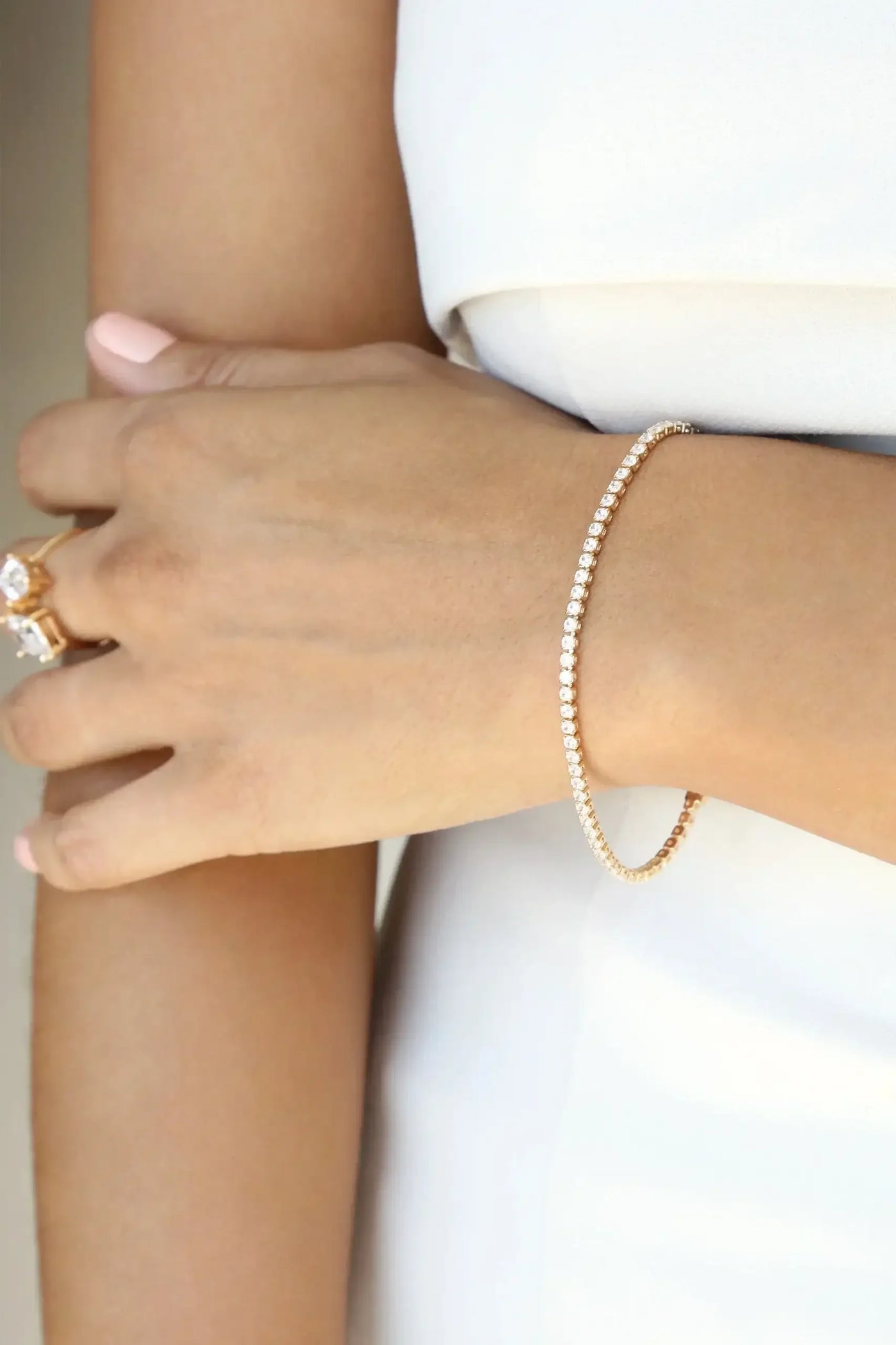 Minimalist Crystal Tennis Bracelet