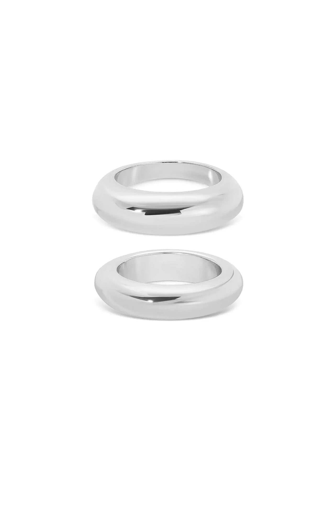 Modern Dome Ring Set
