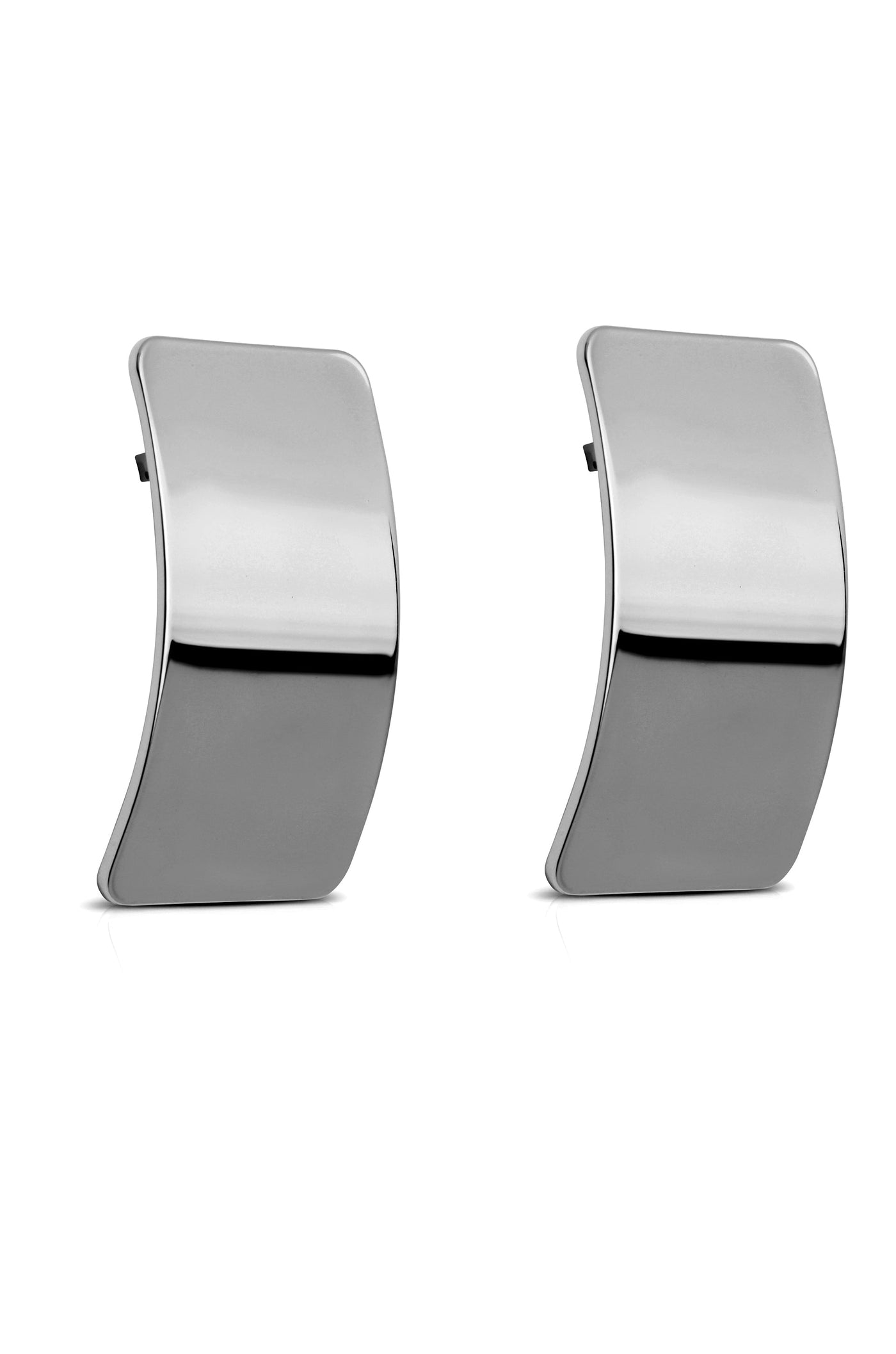 Rectangle Metal Stud Earrings