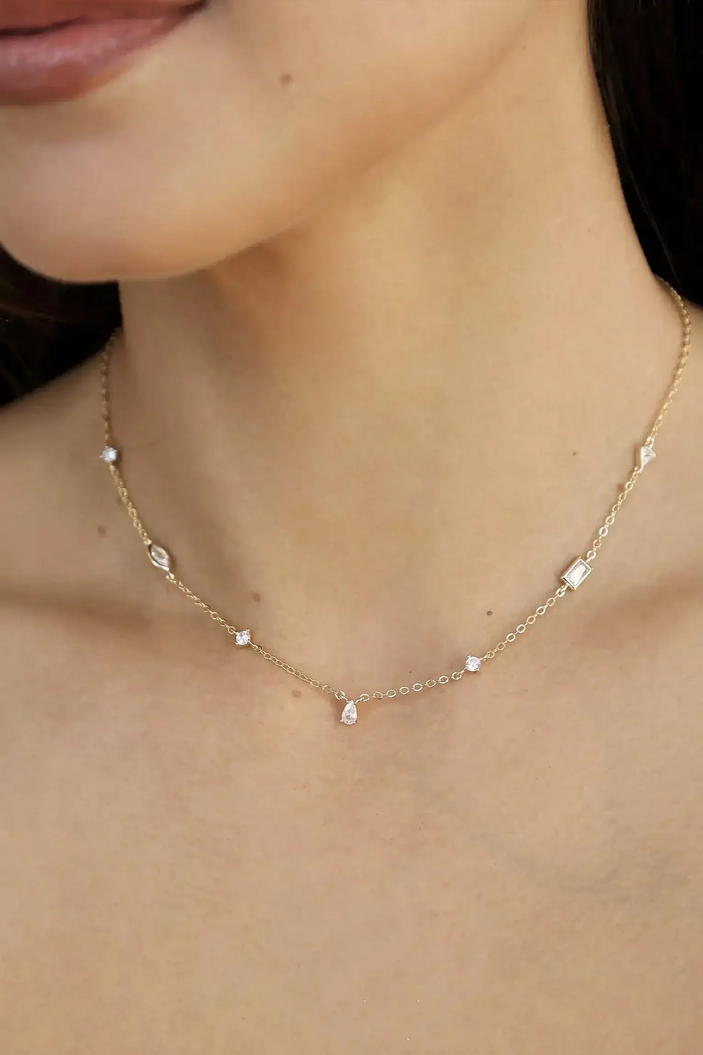 Shapely Crystals Necklace