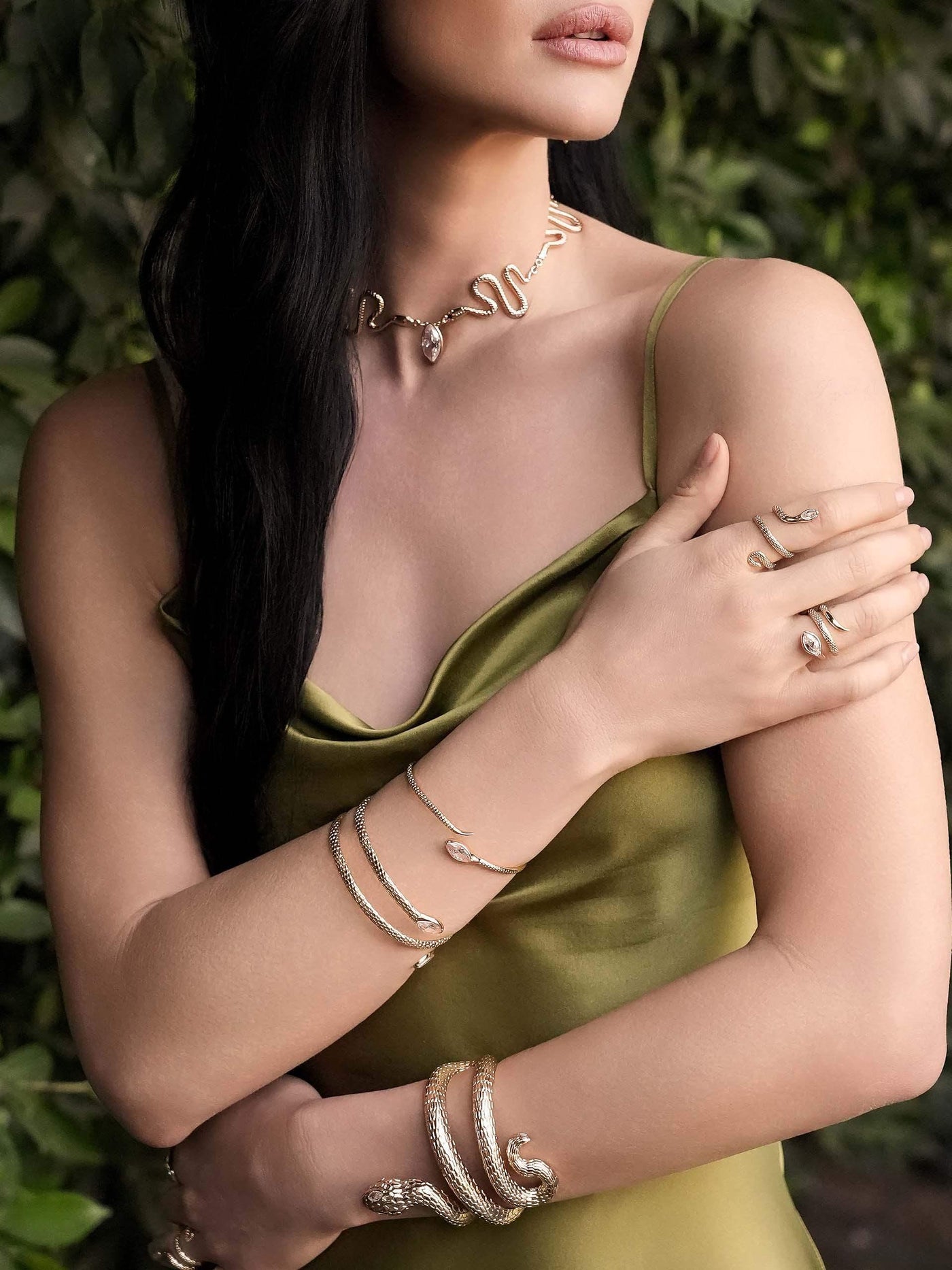 Marquise Coiled Bangle