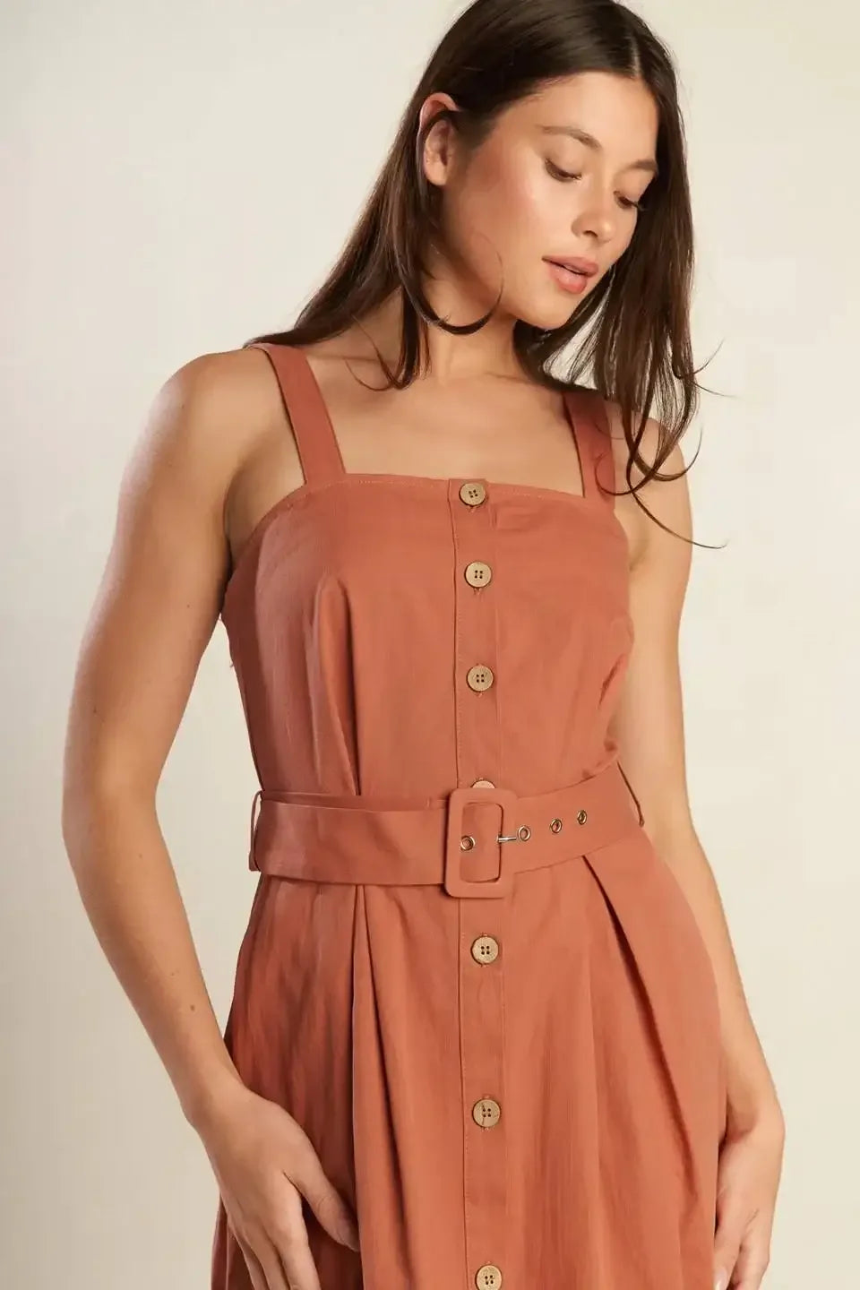 CALIFORNIA DREAMING BUTTON DOWN DRESS