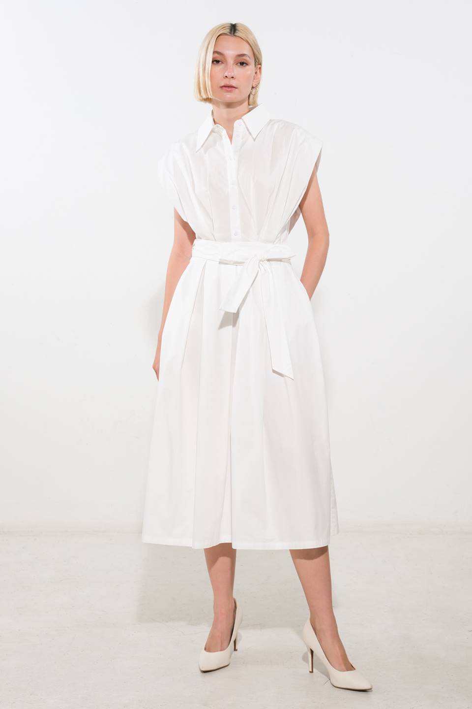 DEEPER CONNECTION DROP SHOULDER DRESS