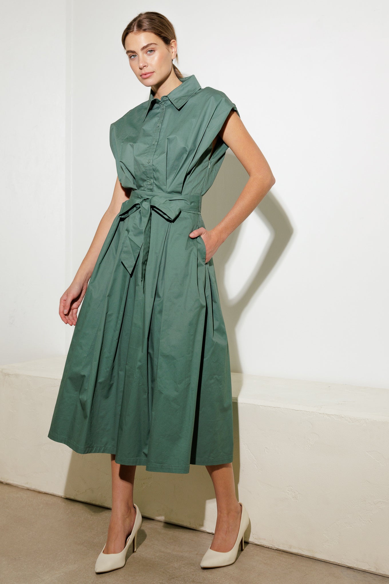 DEEPER CONNECTION DROP SHOULDER DRESS