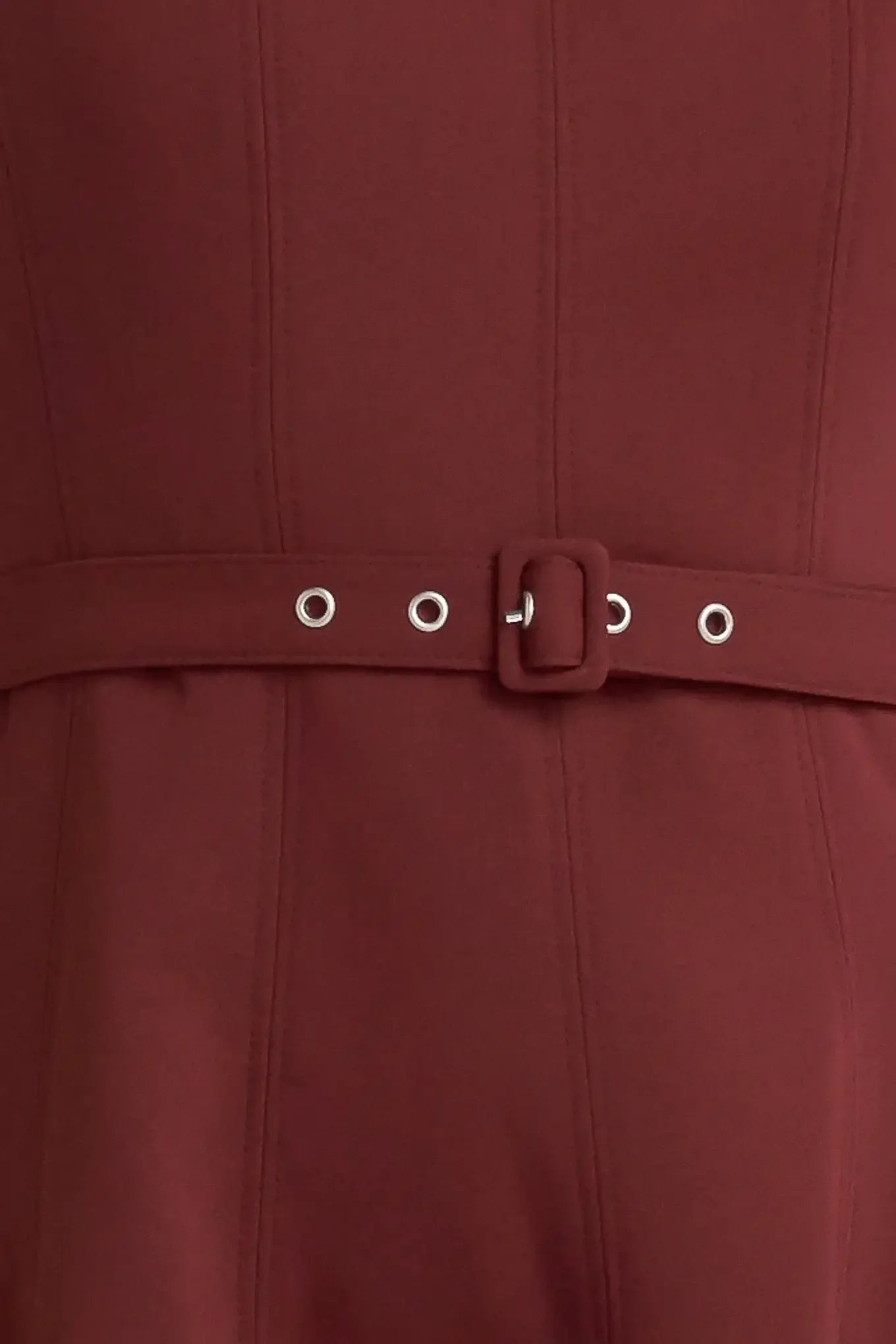 LIVING THE DREAM WINE WOVEN MIDI DRESS