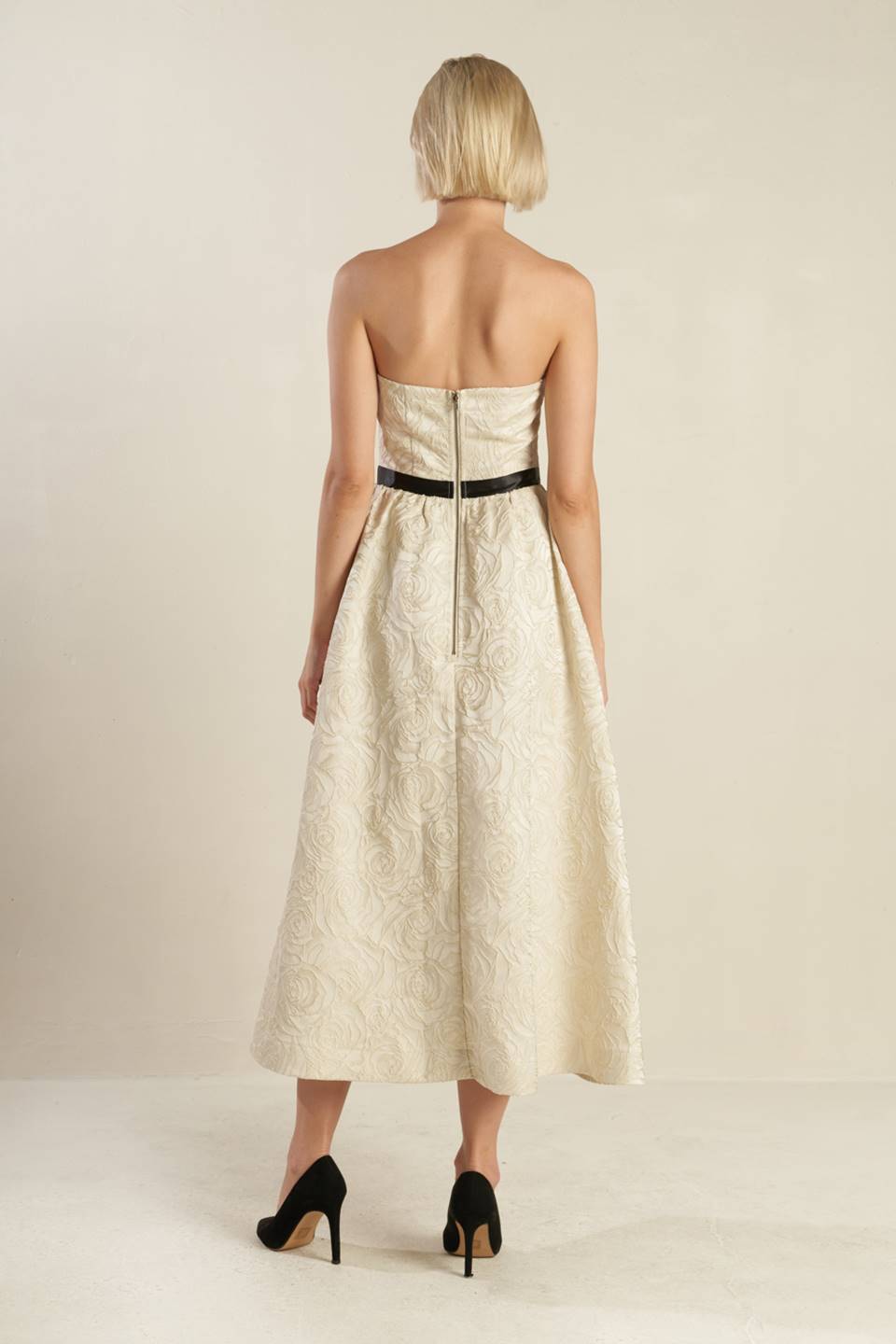 GET WHAT YOU NEED CHAMPAGNE MIDI DRESS - FINAL SALE