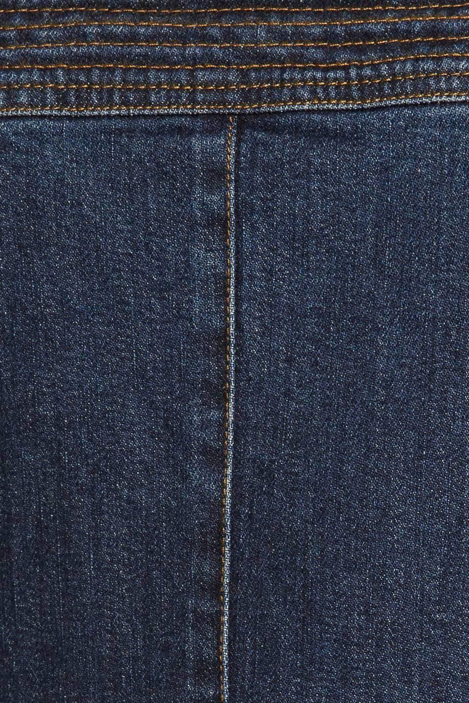 DOMINIQUE DARK DENIM MIDI DRESS