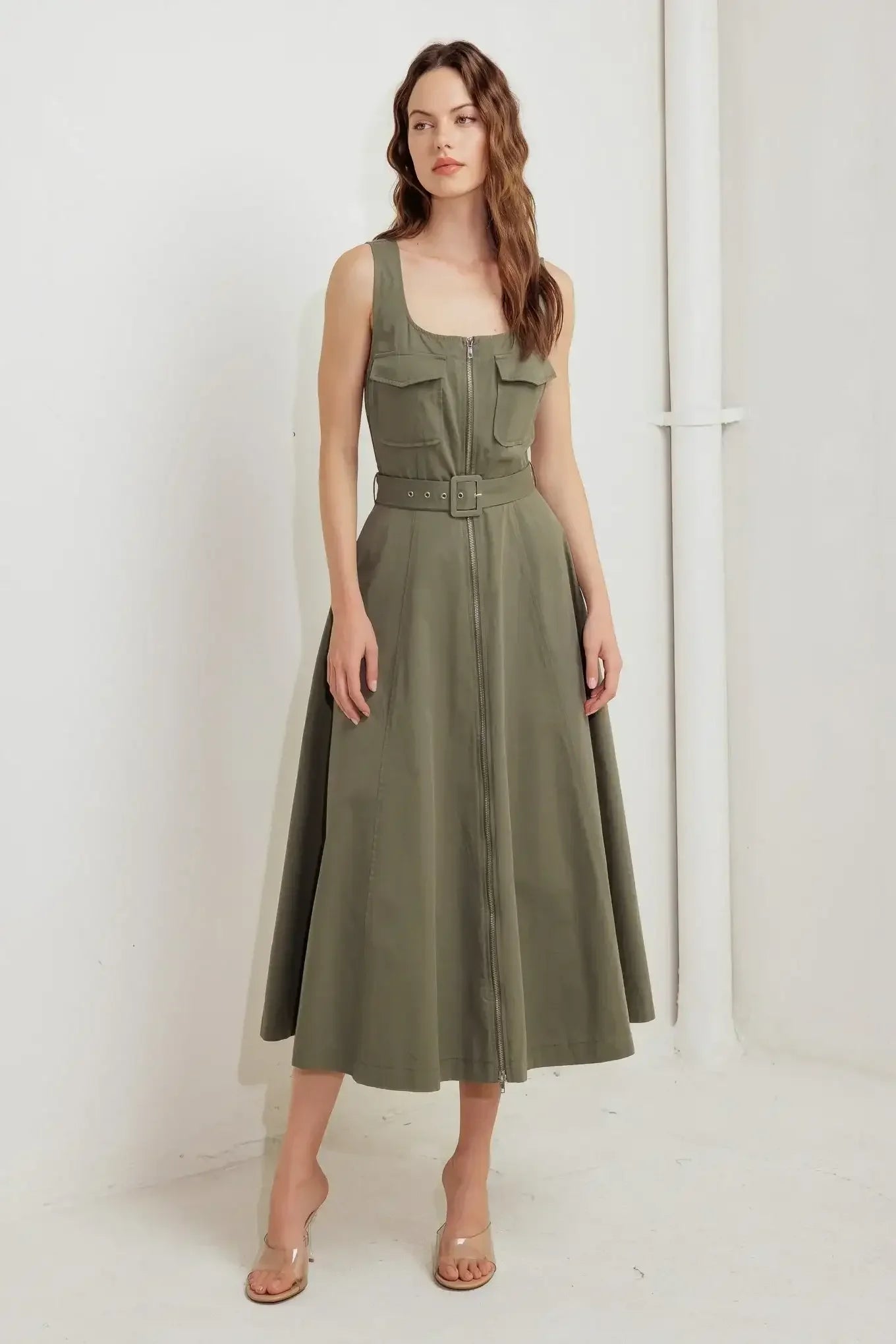 OLIVE GROVE MIDI DRESS
