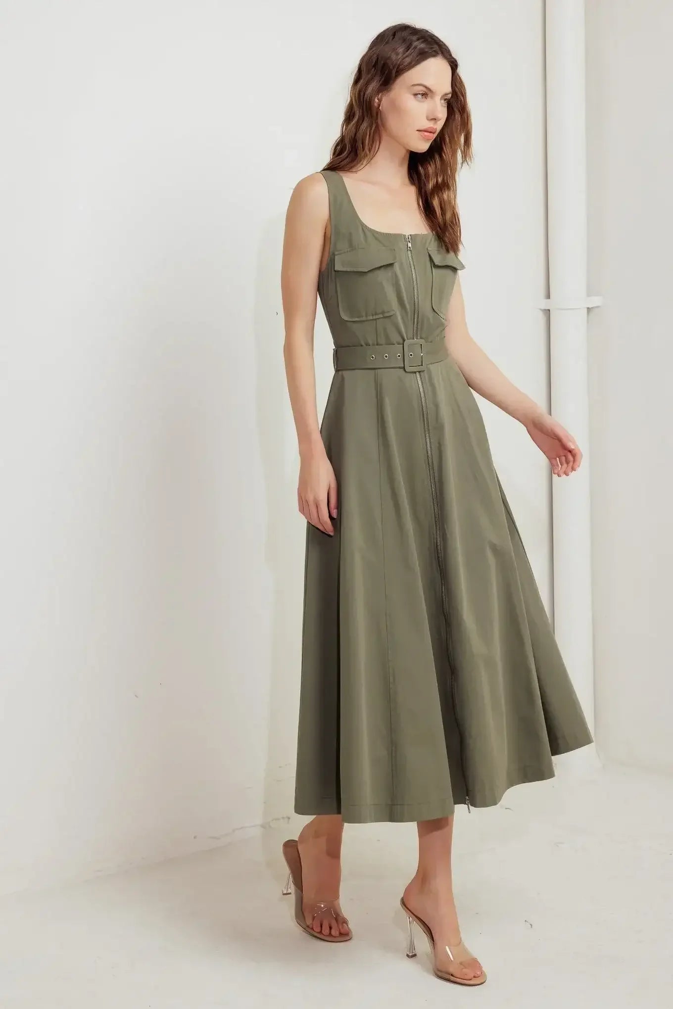 OLIVE GROVE MIDI DRESS