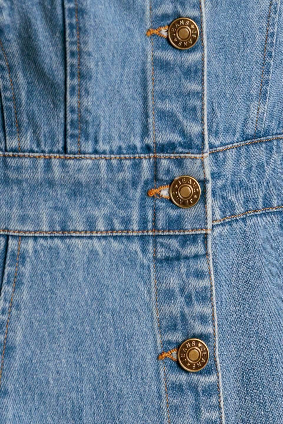 THE JOURNEY BEGINS BLUE DENIM MIDI DRESS