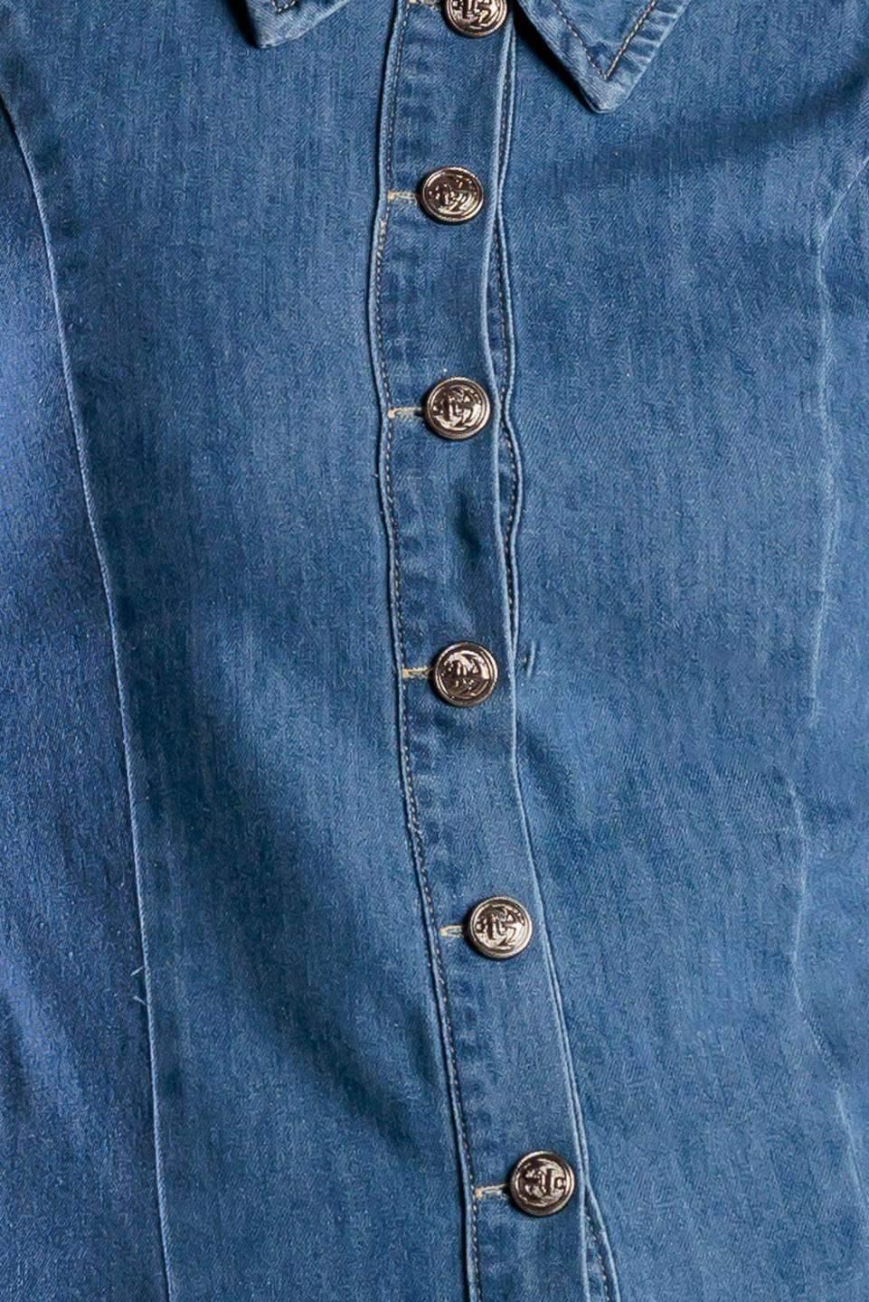 WHERE I WANT TO BE DENIM MINI DRESS