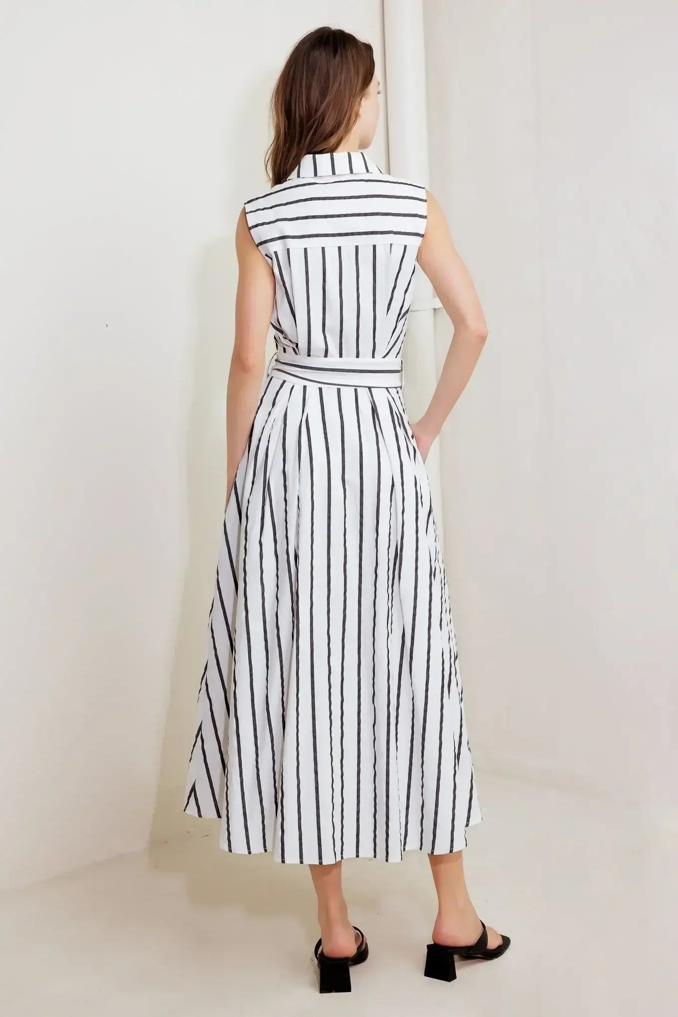 LEXINGTON STRIPE MIDI DRESS