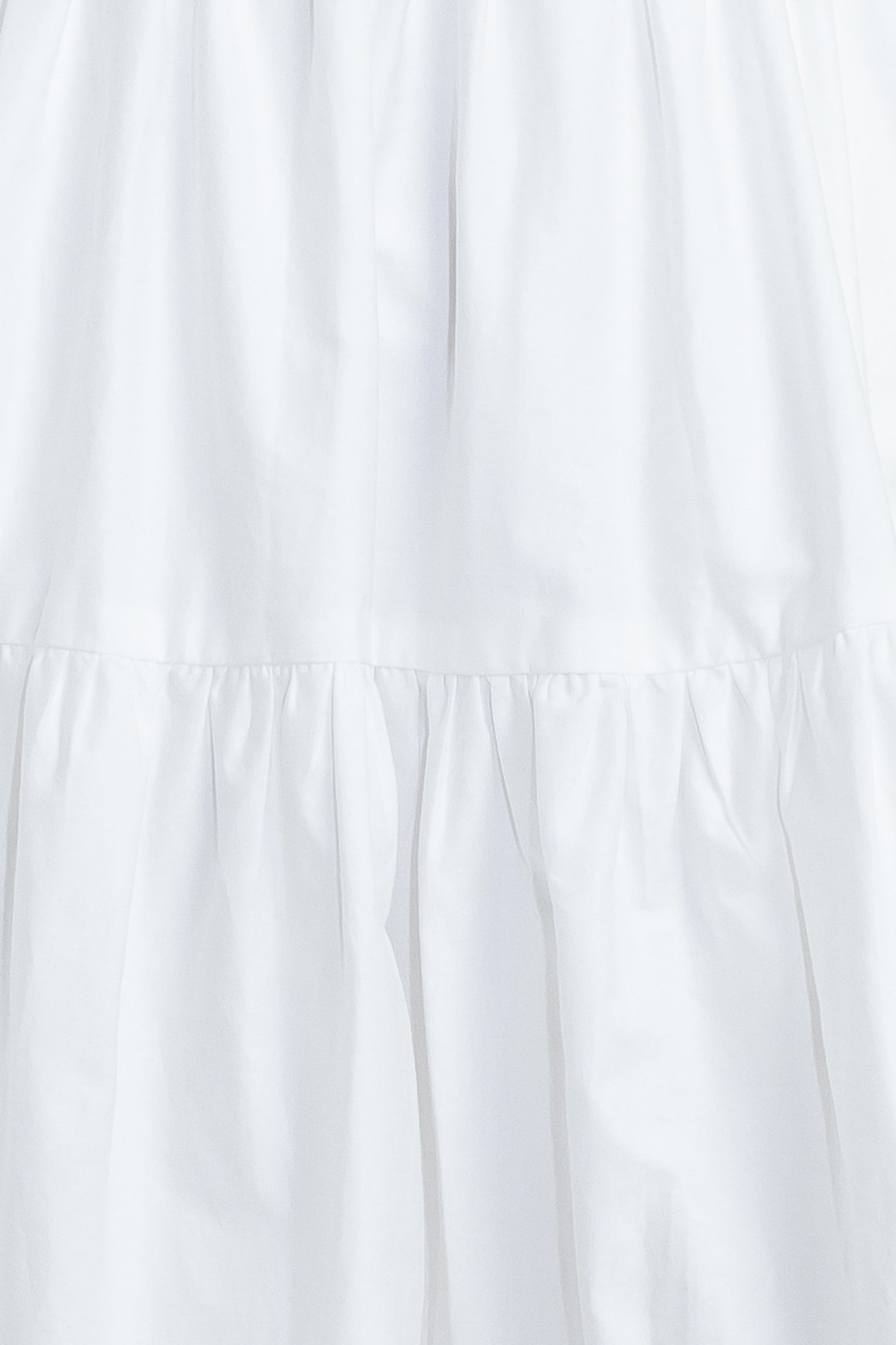 ROMA RUFFLED MIDI DRESS - WHITE