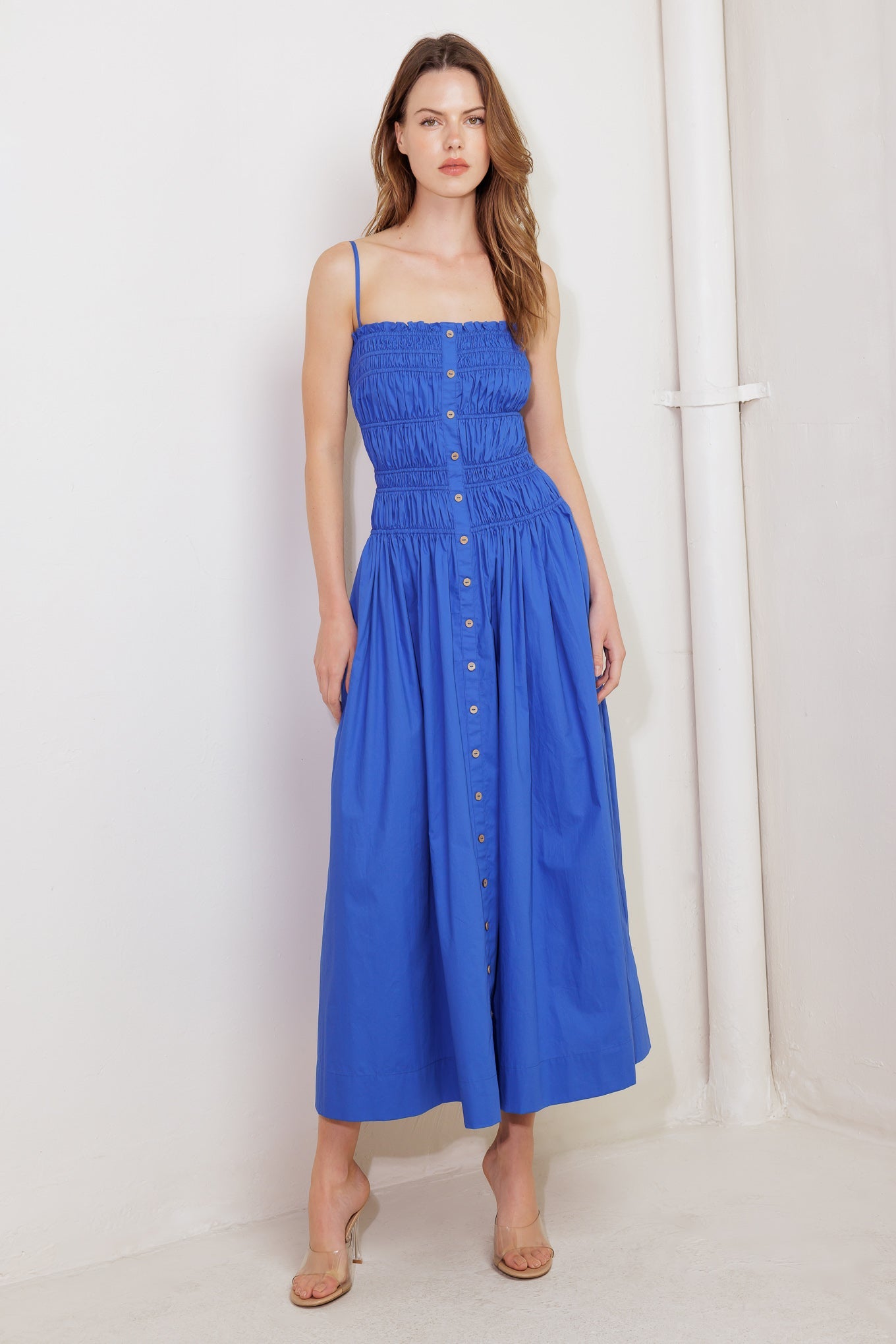 MOONLIGHT MIDI DRESS - COBALT BLUE