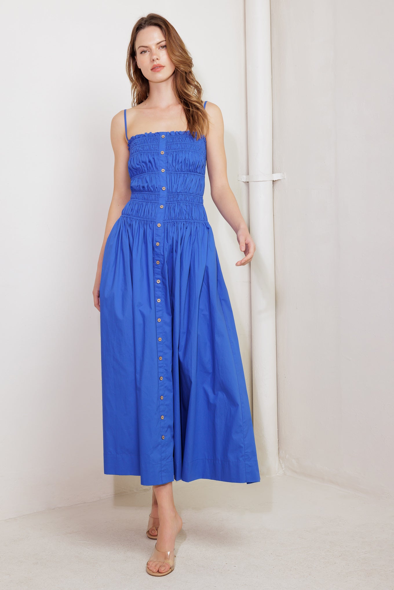 MOONLIGHT MIDI DRESS - COBALT BLUE