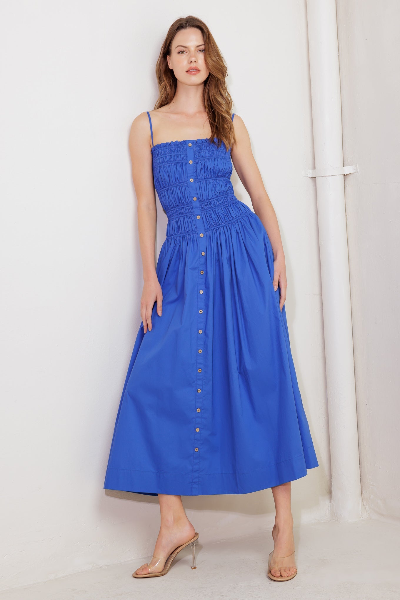 MOONLIGHT MIDI DRESS - COBALT BLUE