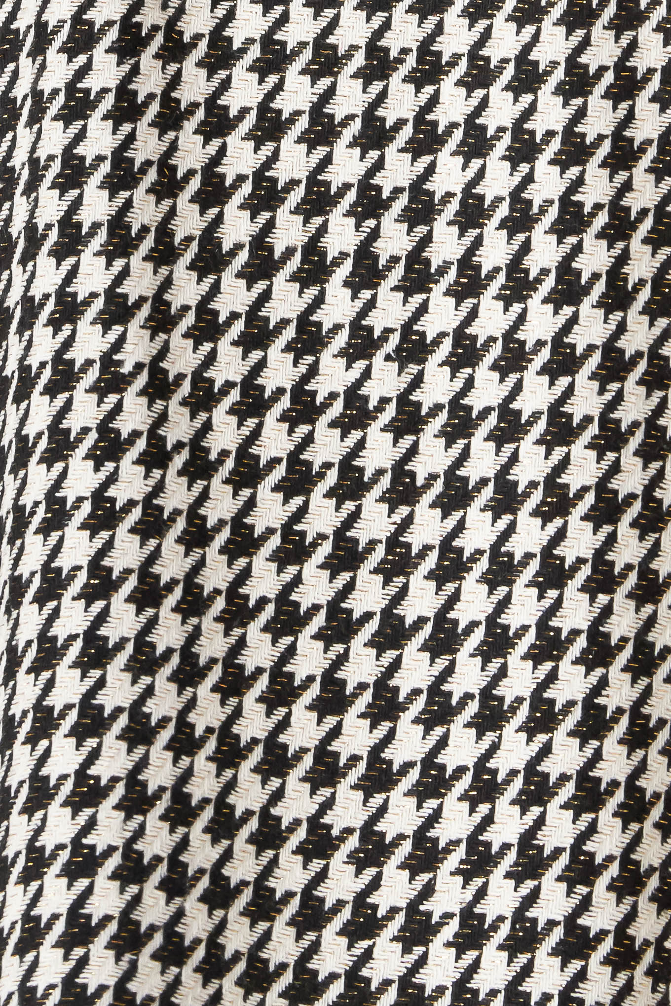 MONOCHROME BALLET HOUNDSTOOTH MIDI DRESS
