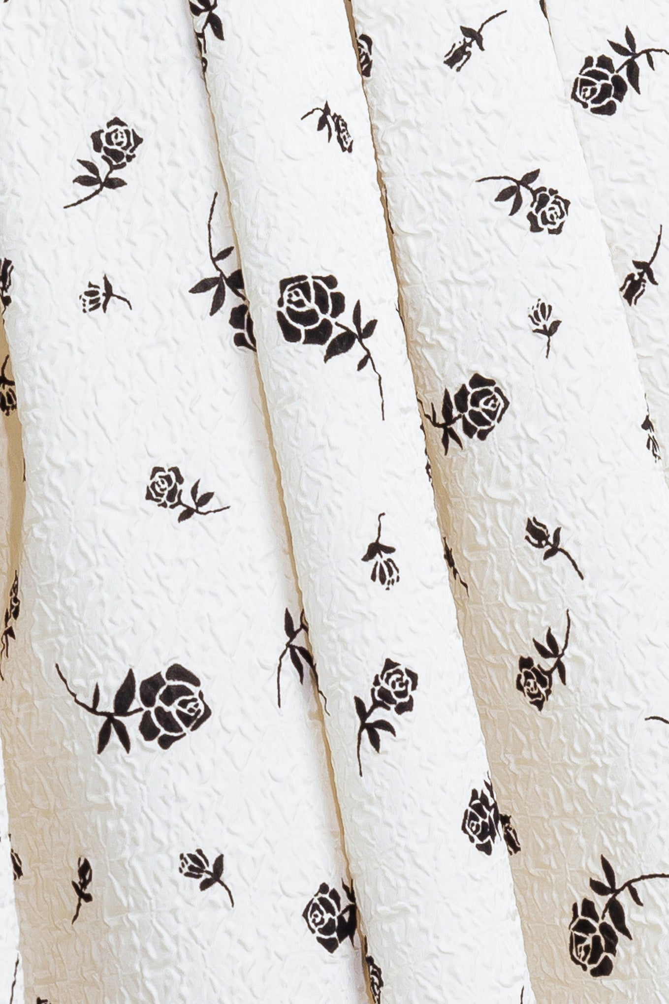 BLACK ROSE STRAPLESS MIDI DRESS