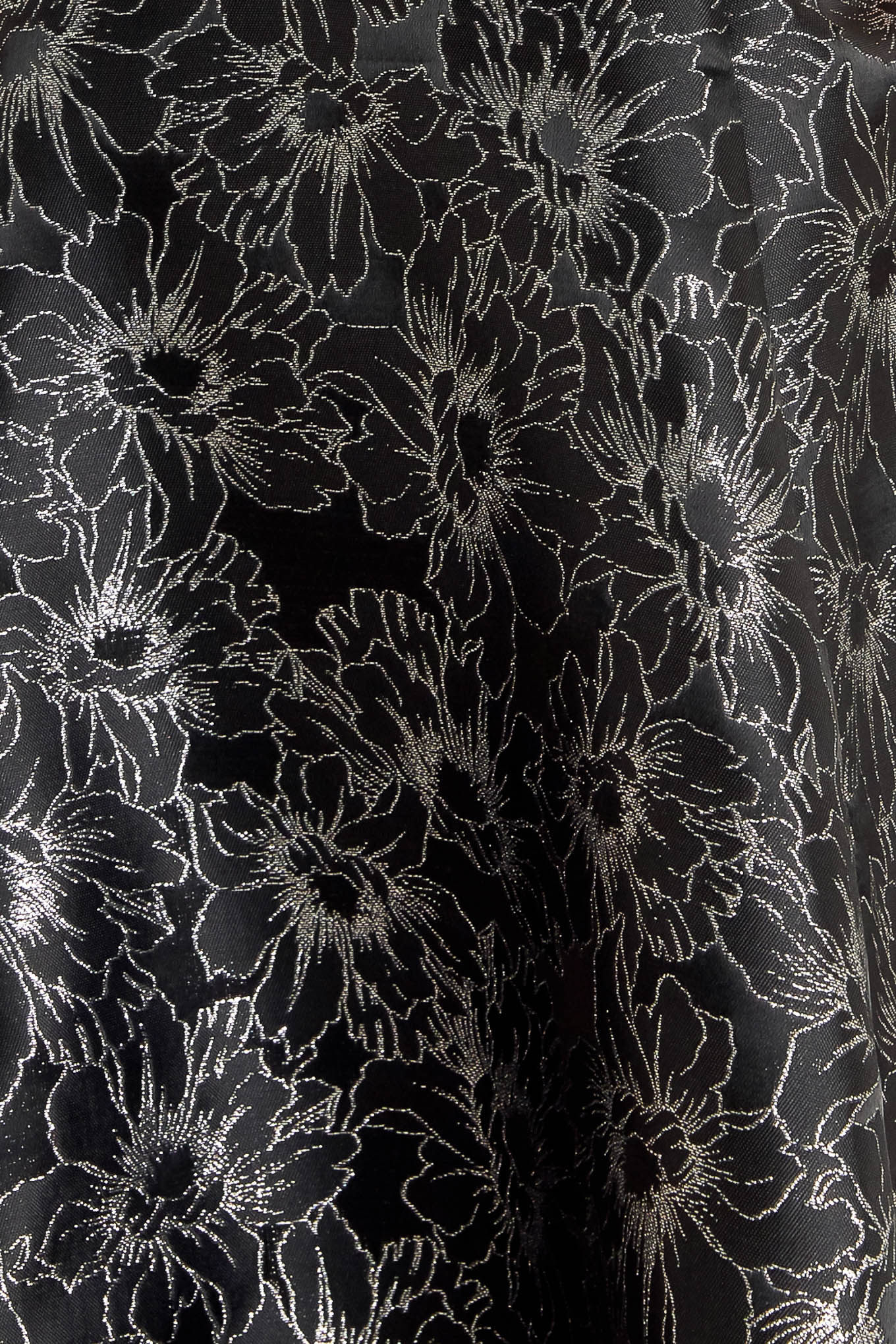 MYSTIC HOUR BLACK & SILVER JACQUARD MINI DRESS