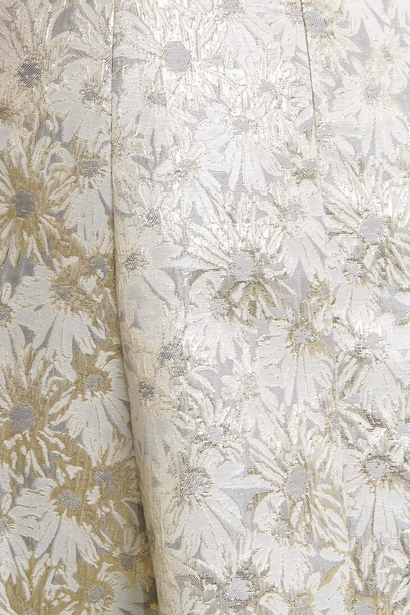 Strapless floral dress