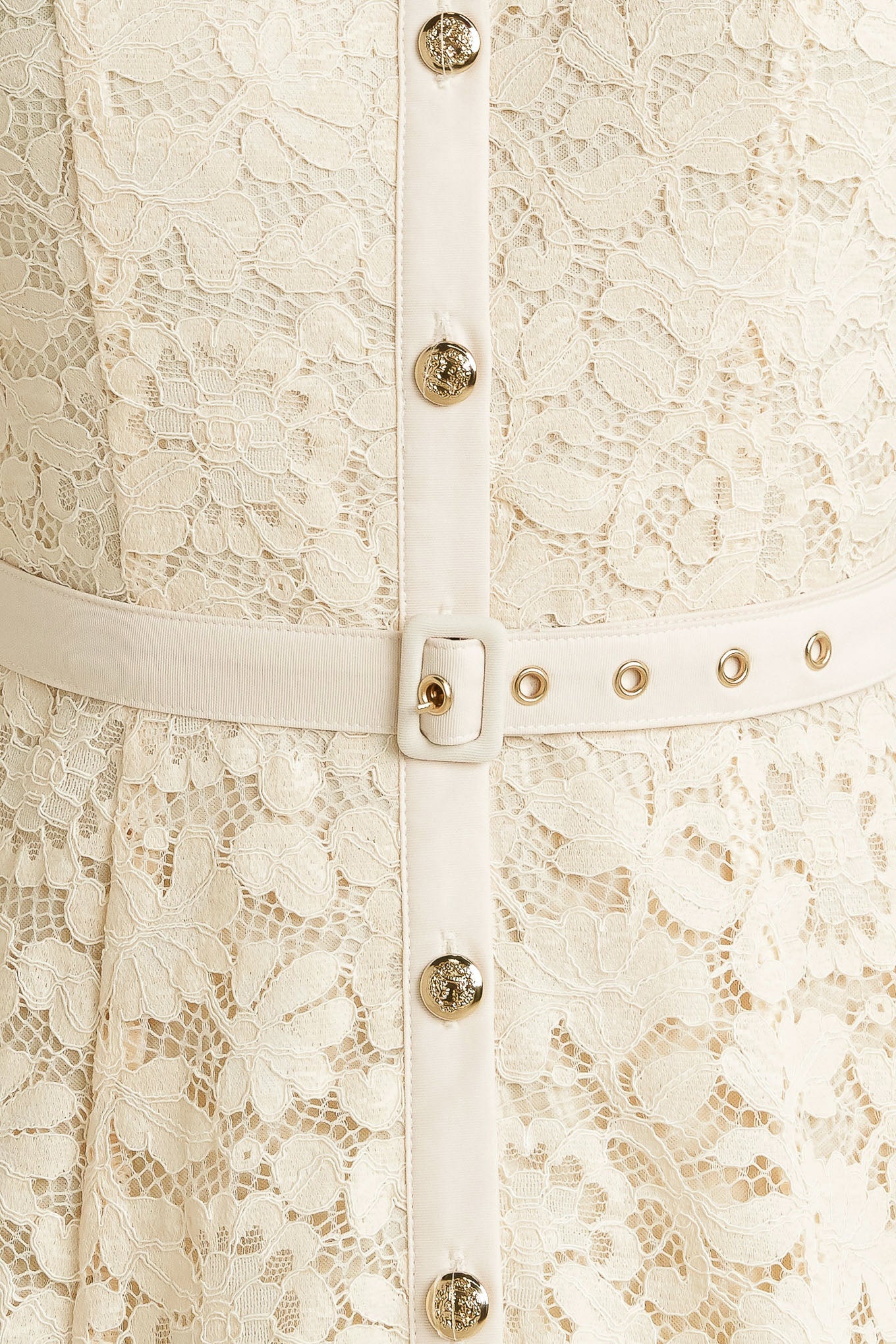 PURELY ROMANTIC LACE MIDI DRESS