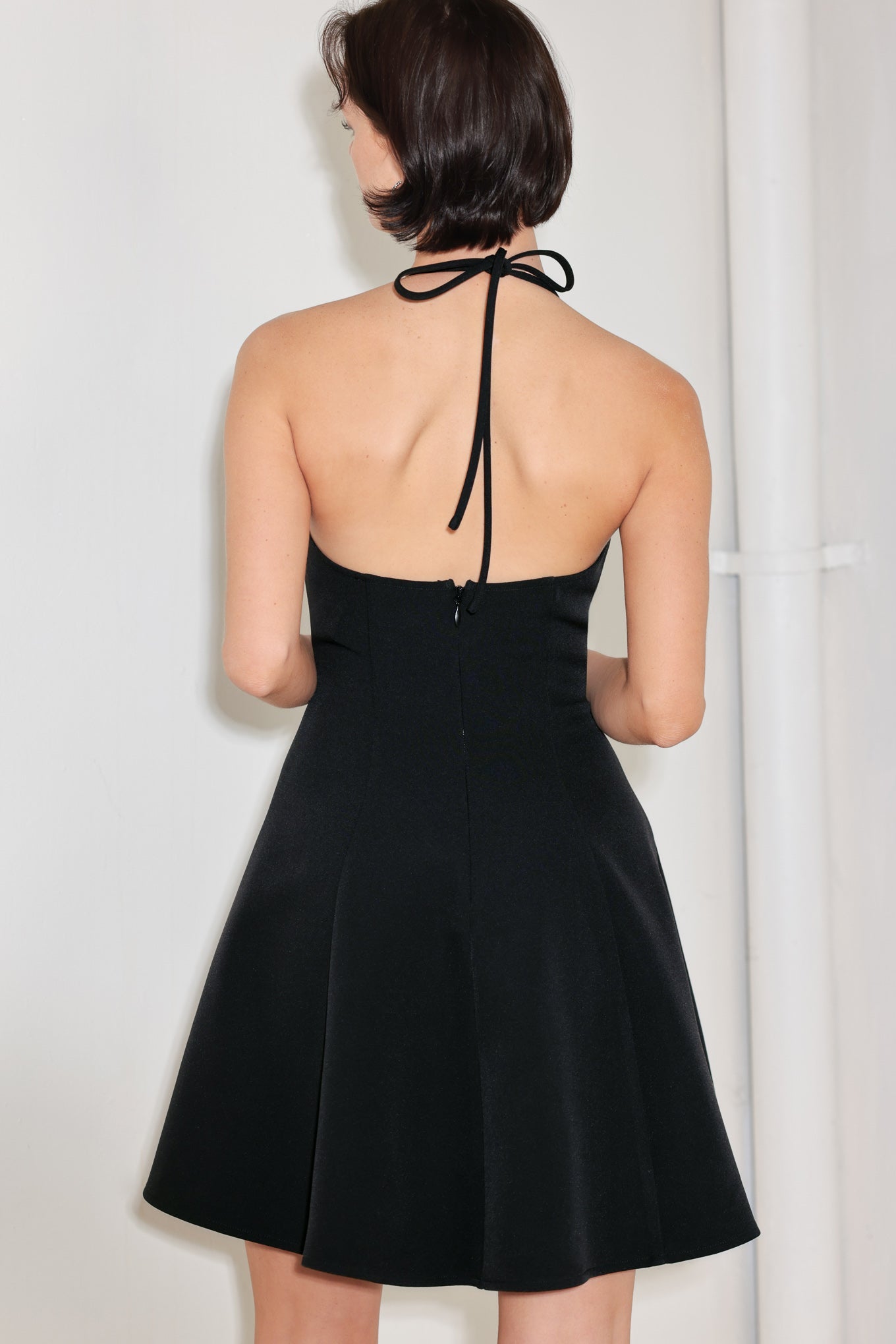 RODEO ROMANCE HALTER MINI DRESS