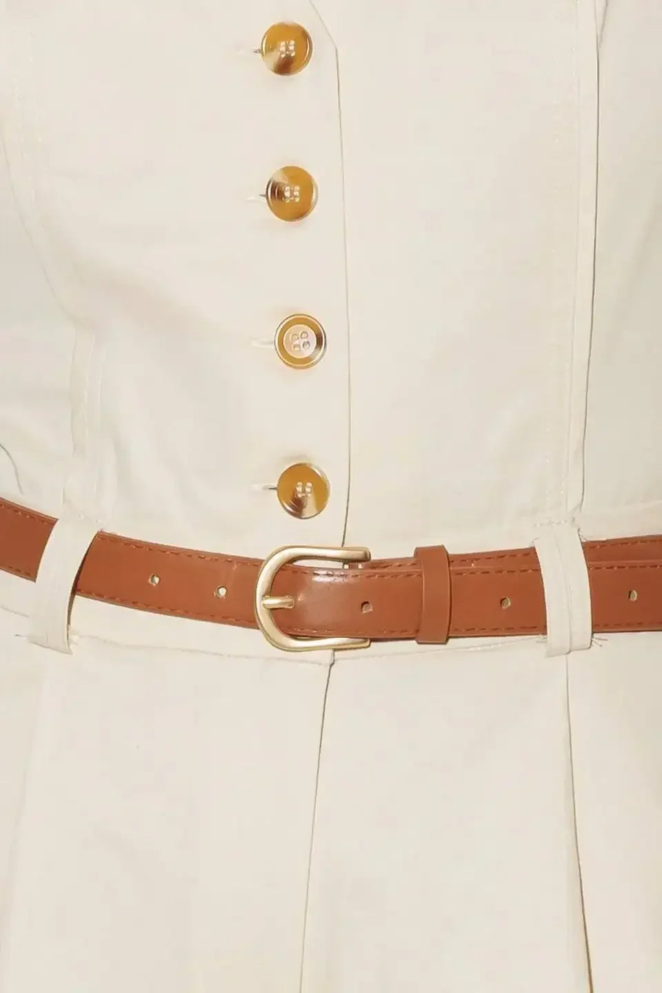 EVERYDAY ESSENTIAL JUMPSUIT - ALMOND