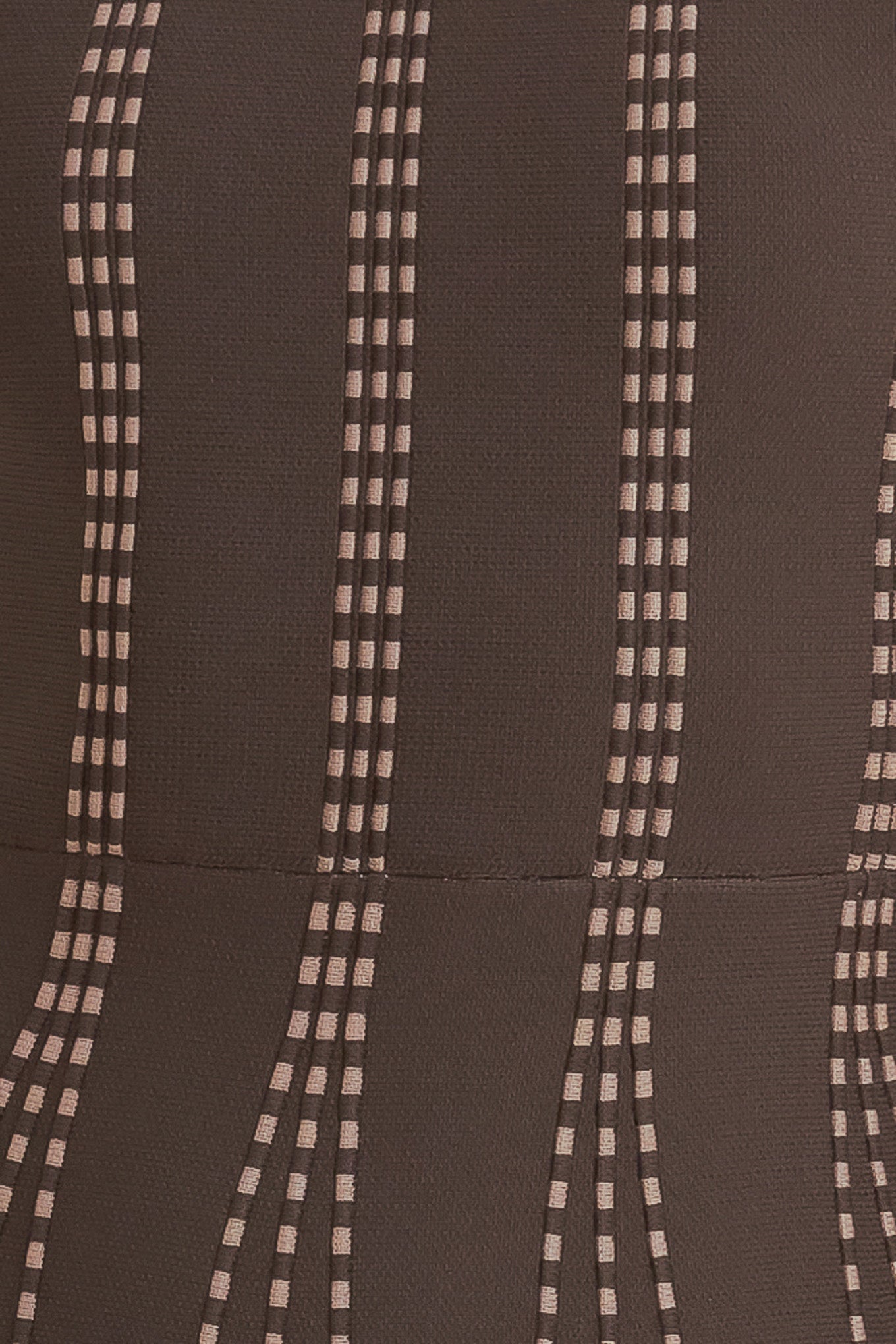 DOT DANCE SWEATER KNIT BROWN MIDI DRESS