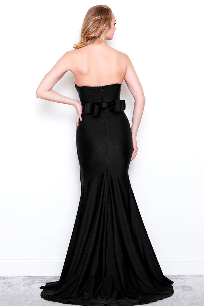 Gabriela Strapless Gown with Slit - FINAL SALE