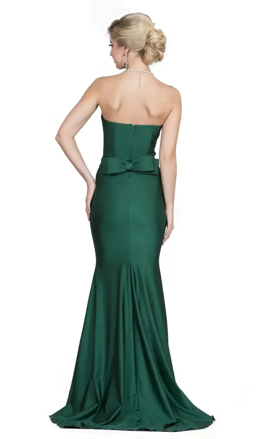 Gabriela Strapless Gown - Forest Green - FINAL SALE