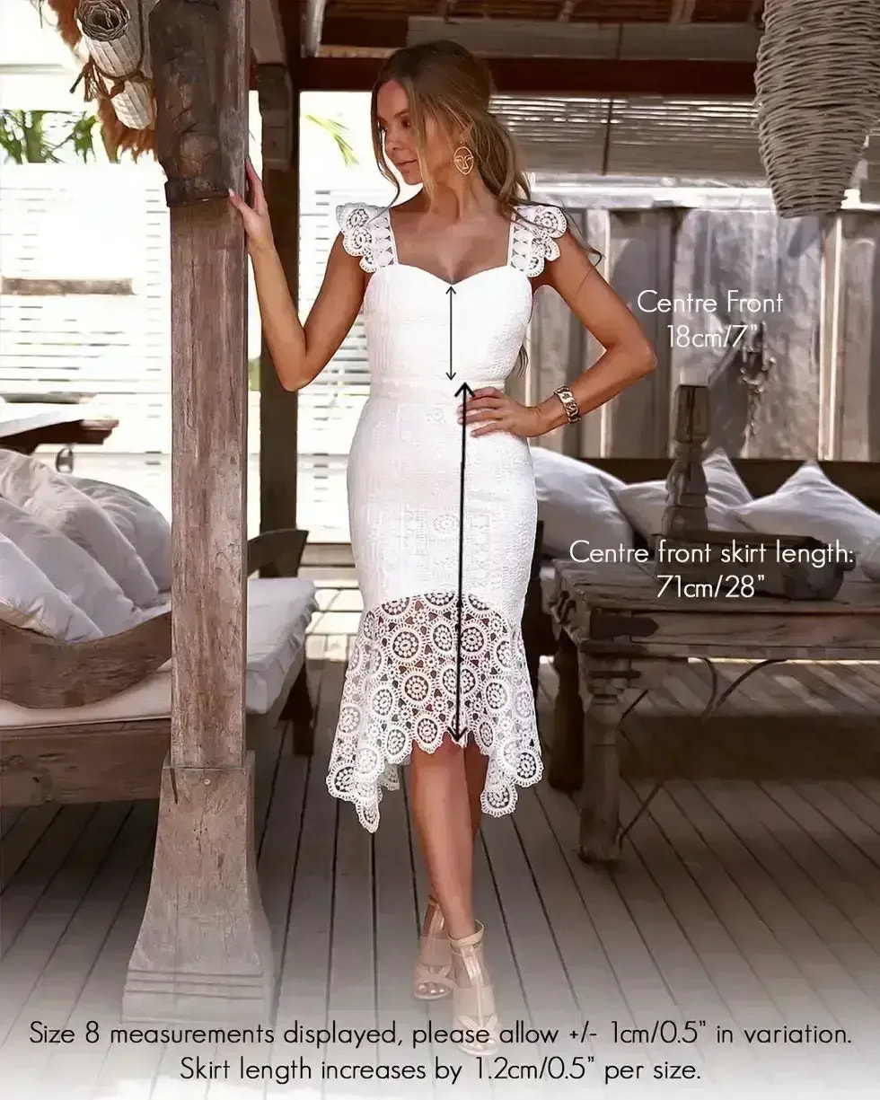 Giselle Dress - White Lace Dress