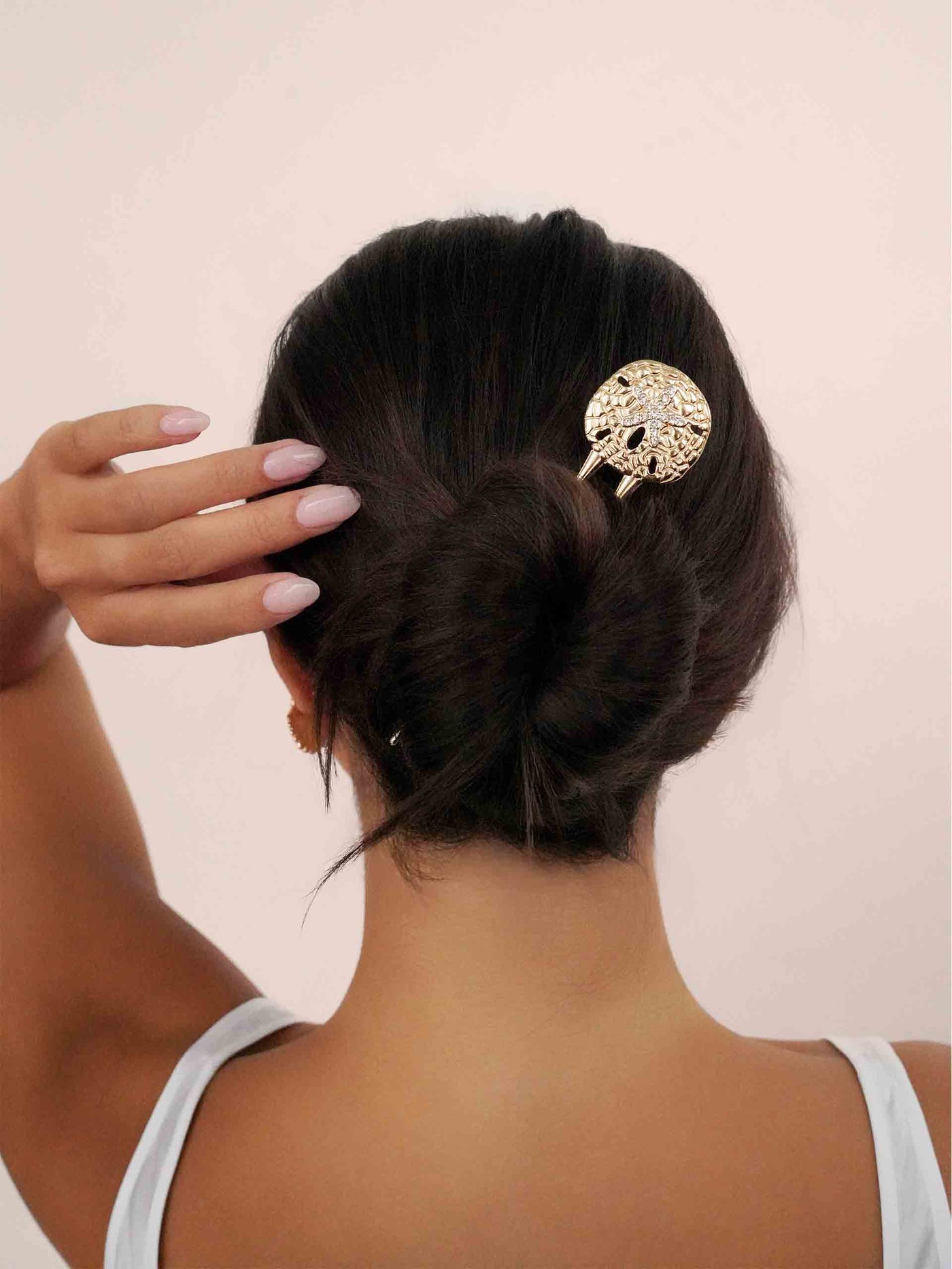 Sand Dollar Hair Pin