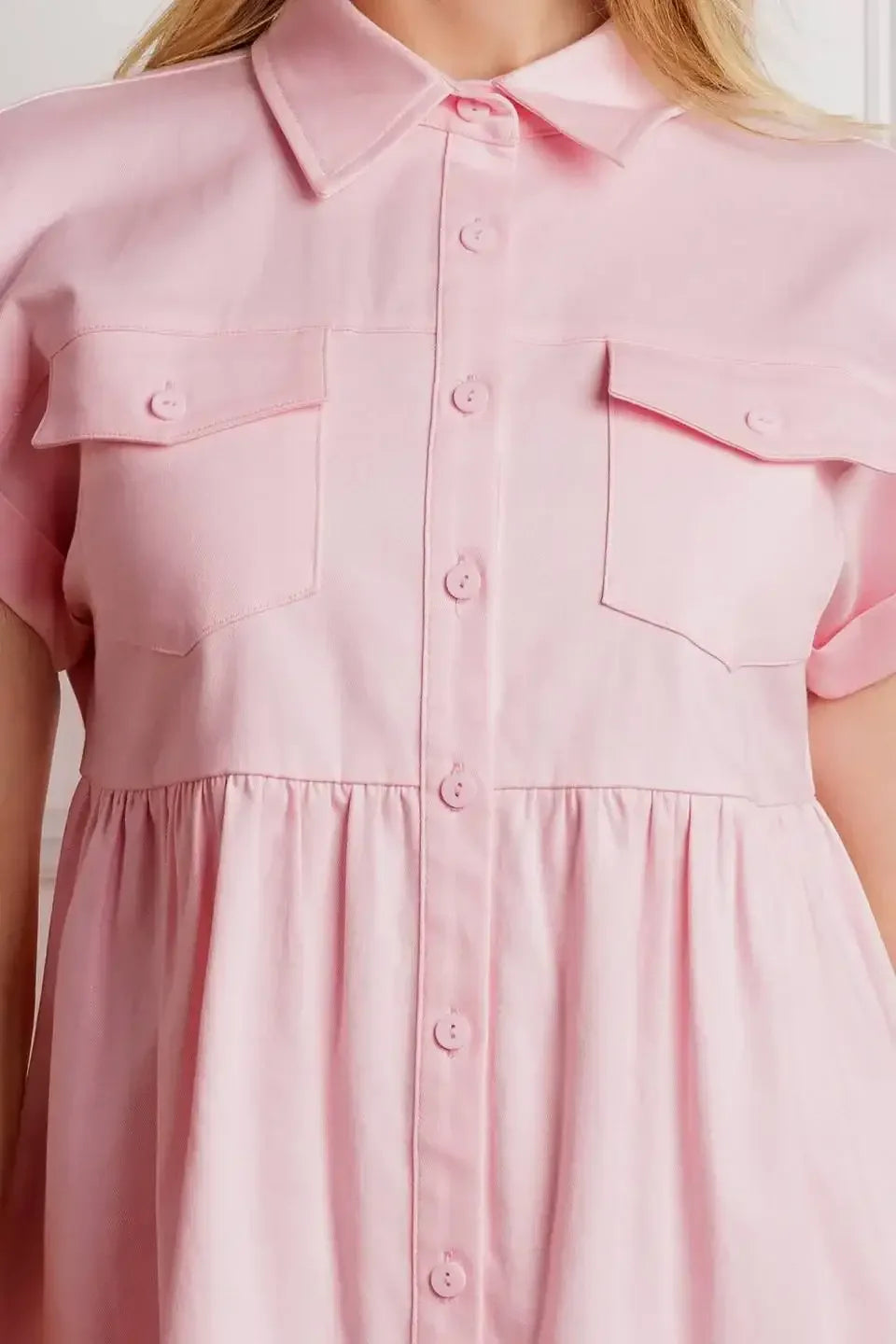 COMMON GROUND - FRONT POCKET MINI DRESS