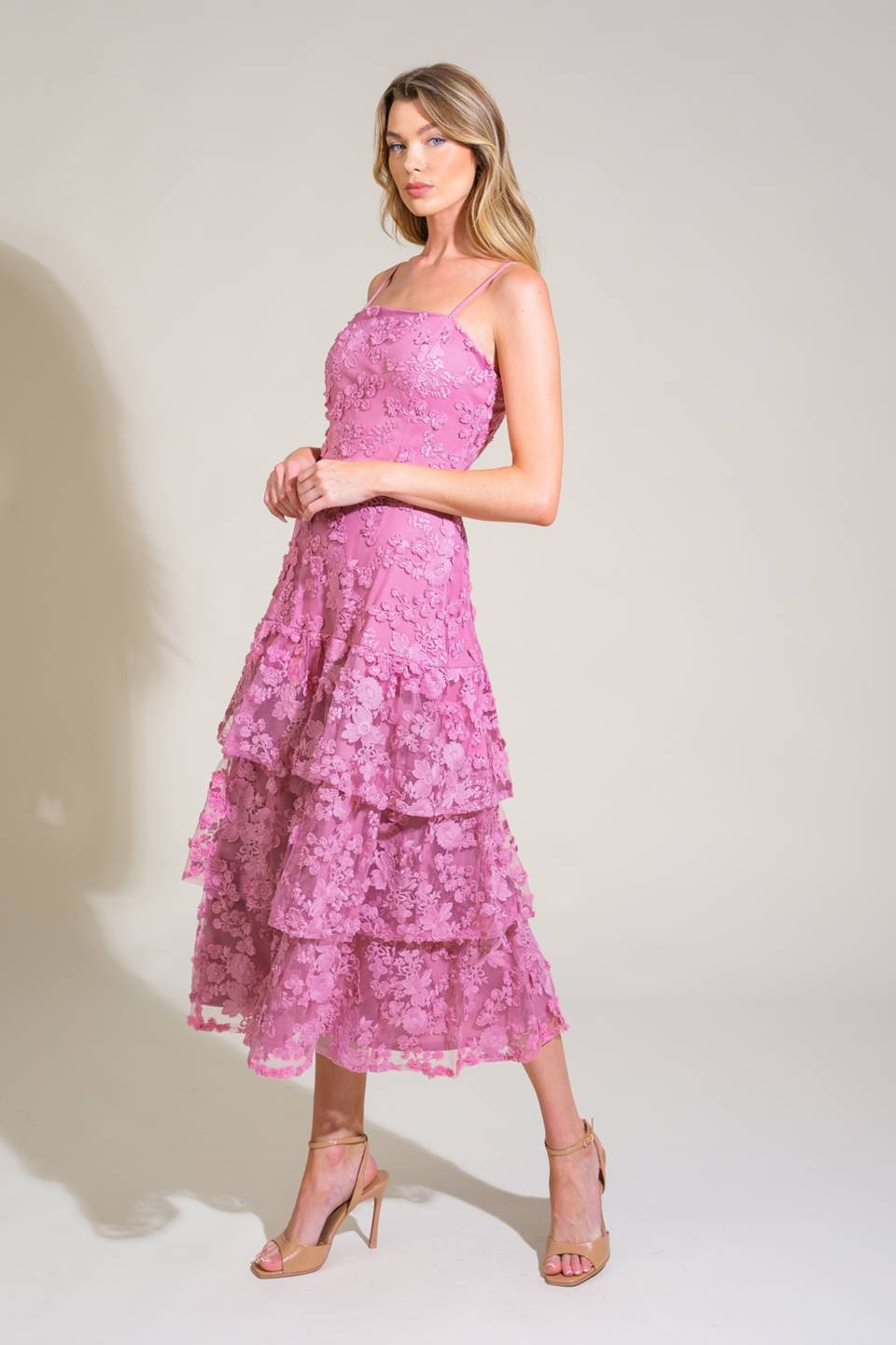 Soft Mauve Shimmering Dress